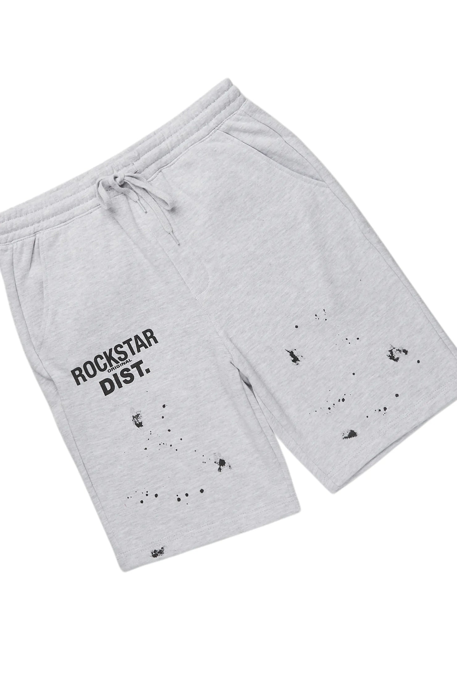 Lezaria White/Grey T-Shirt Short Set