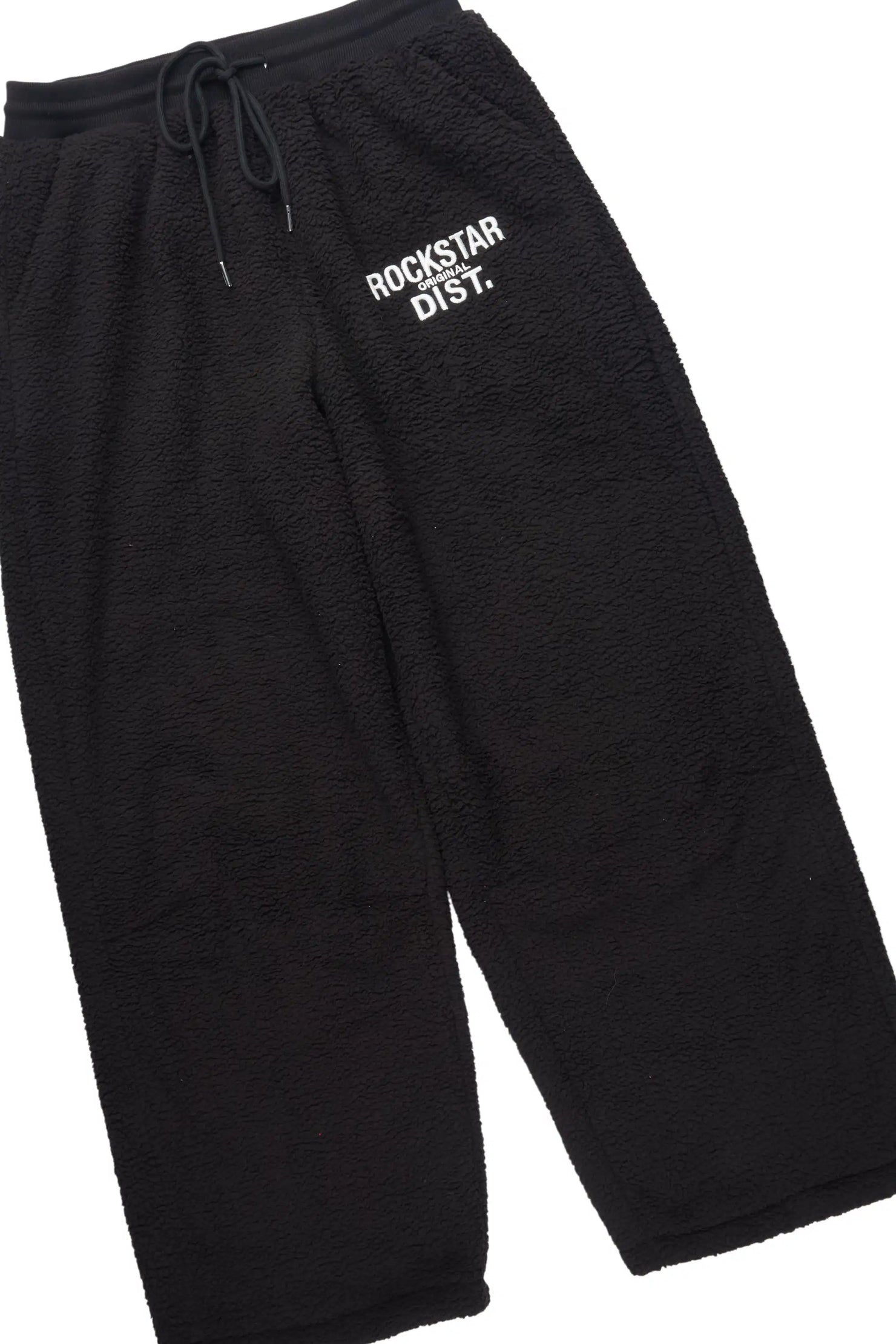 Nykeema Black Sherpa Baggy Fit Track Set