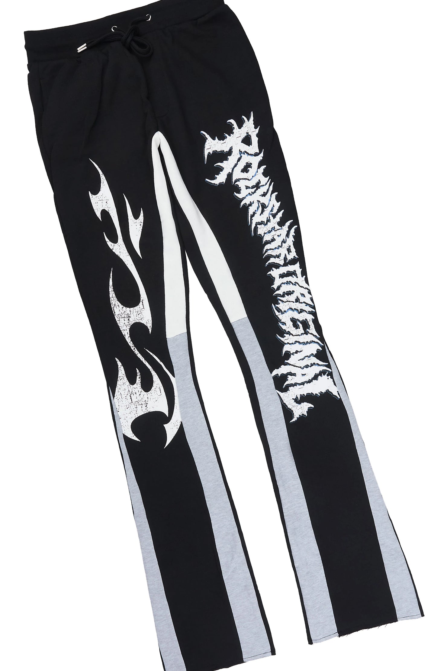 Deathrow 3.0 Black T-Shirt/Stacked Flare Pant Set