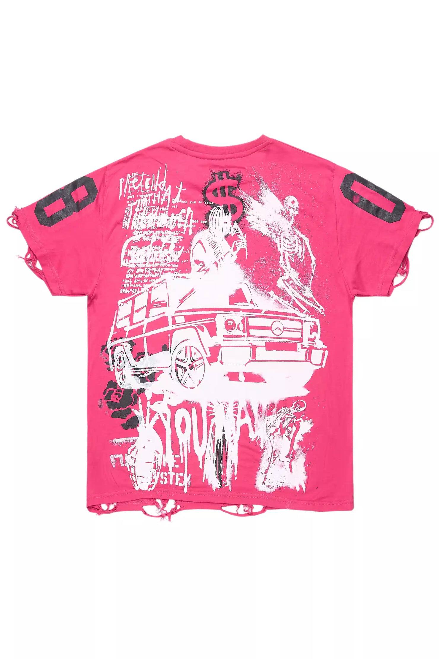 Kammile Fuchsia Oversized T-Shirt