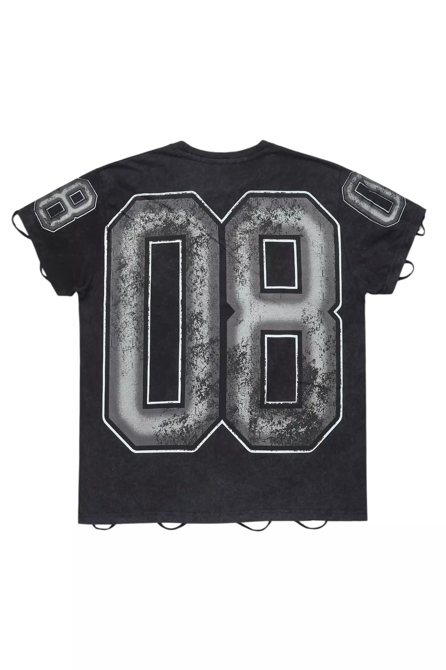 Tariqa Black/White Oversized T-Shirt