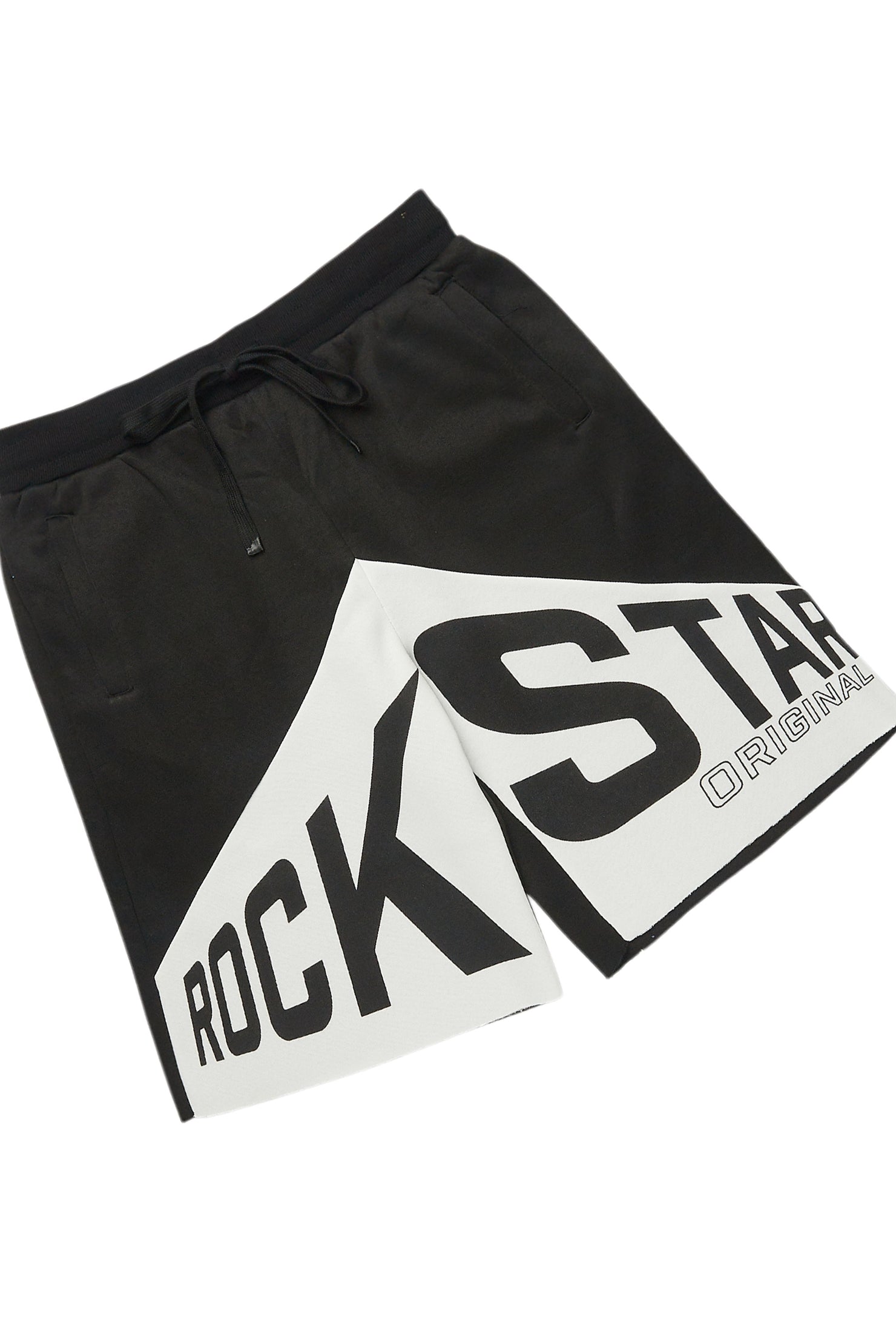 Diona Black T-Shirt Short Set