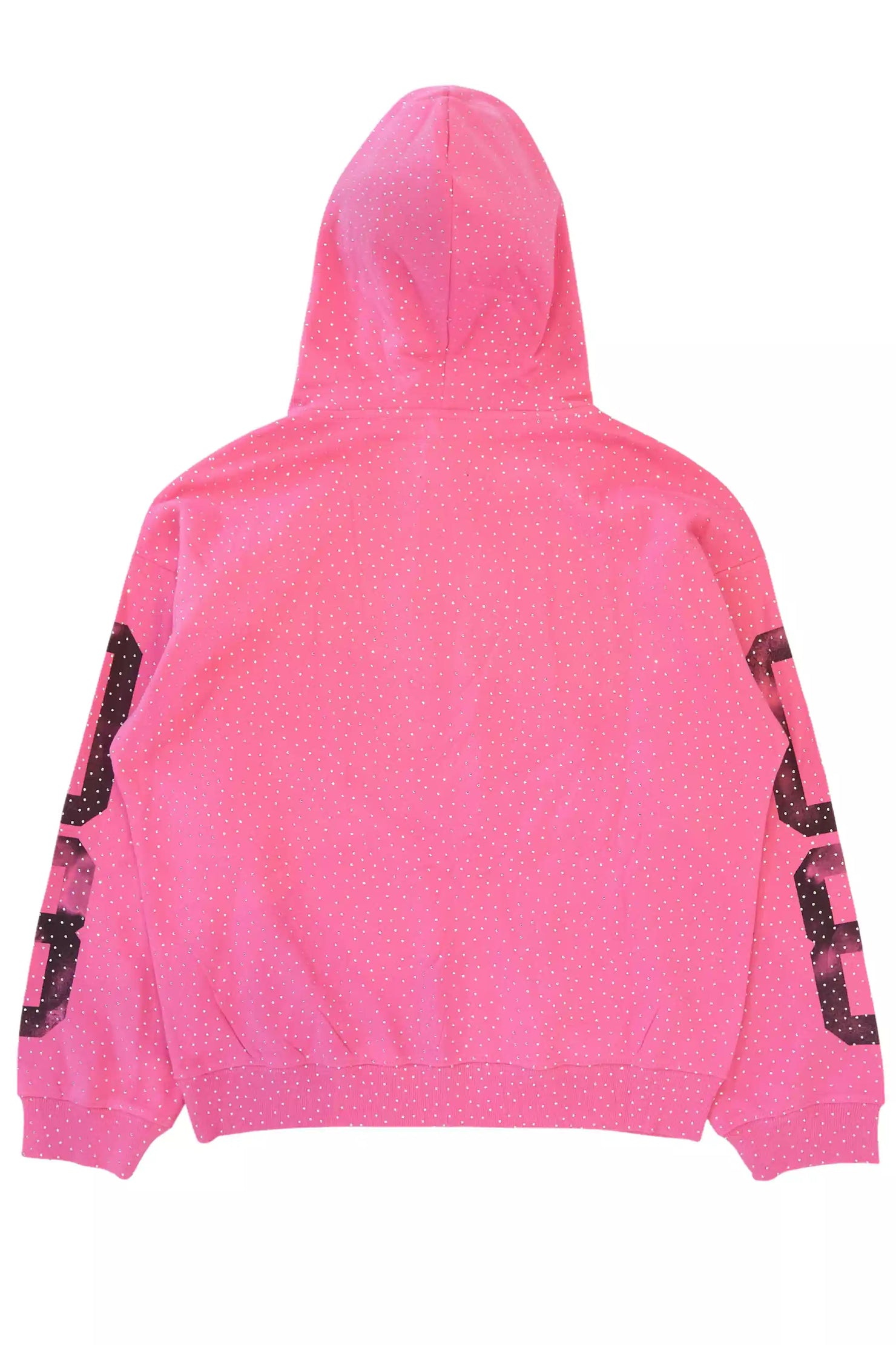 Kamille Pink Rhinestone Hoodie