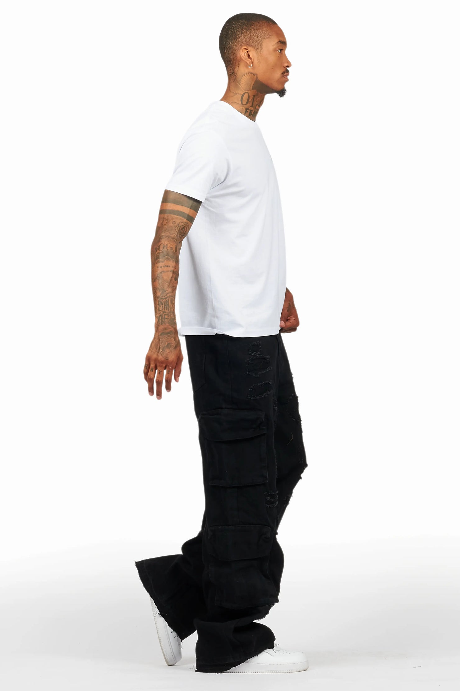 Peppe Black Baggy Fit Jean