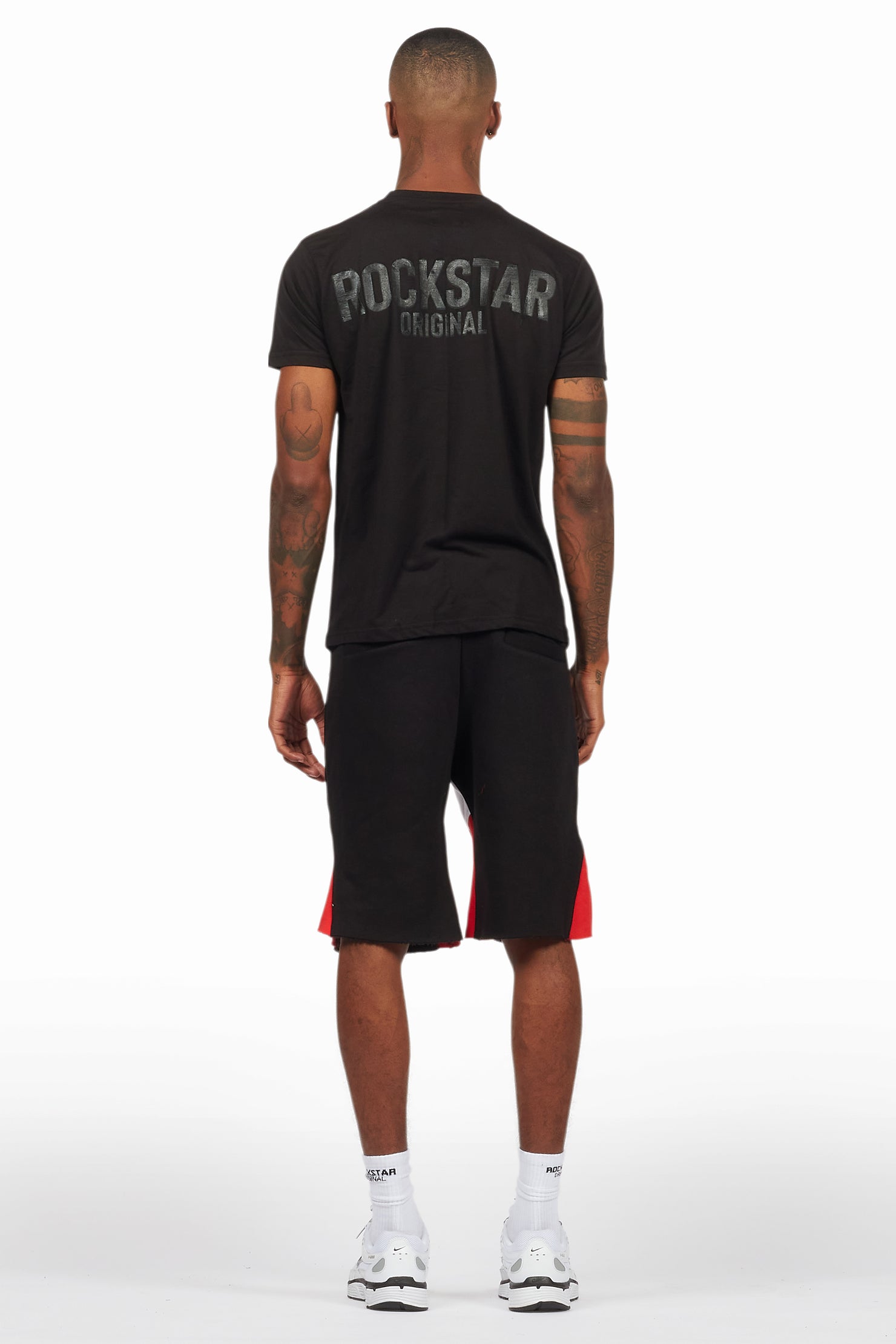 Sana Black Relaxed T-Shirt/Short Set