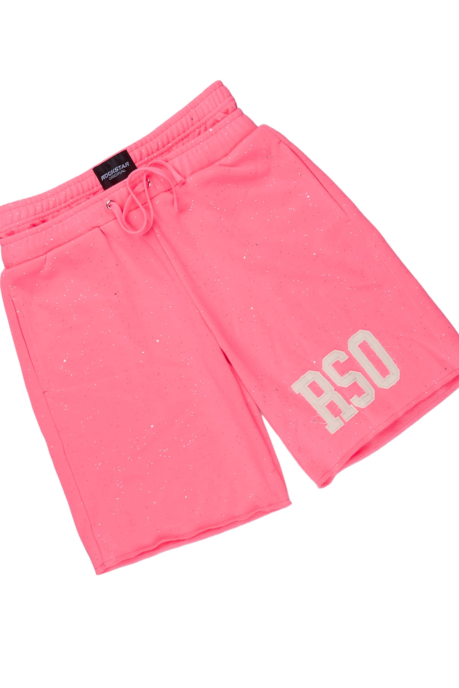 Girls Akilana Pink Hoodie Double Waisted Short Set