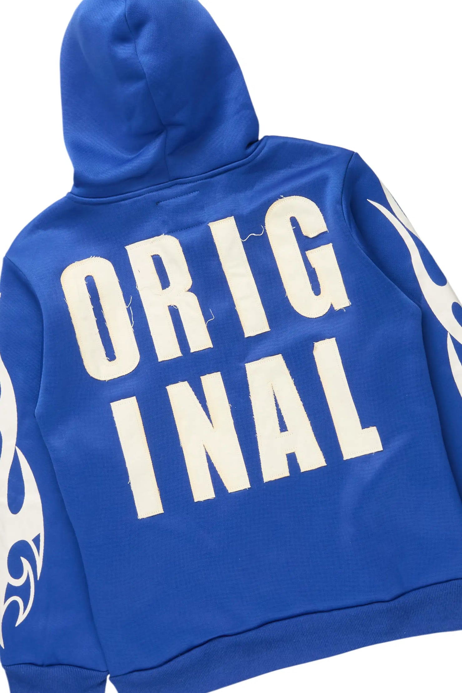 Boys Ashiro Royal/White Zip Up/Wide Leg Track Set