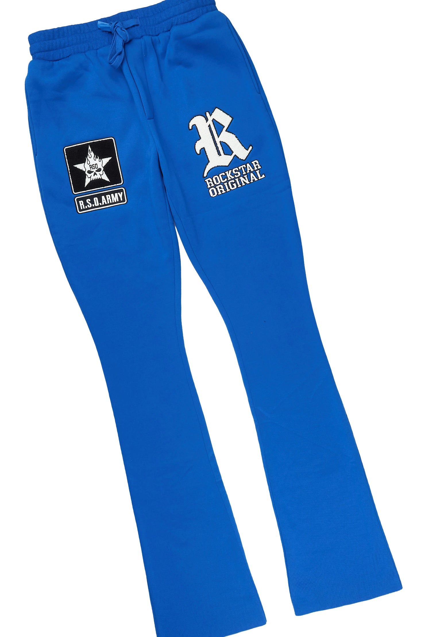 Vidar Royal Zip Up Hoodie Stacked Track Set