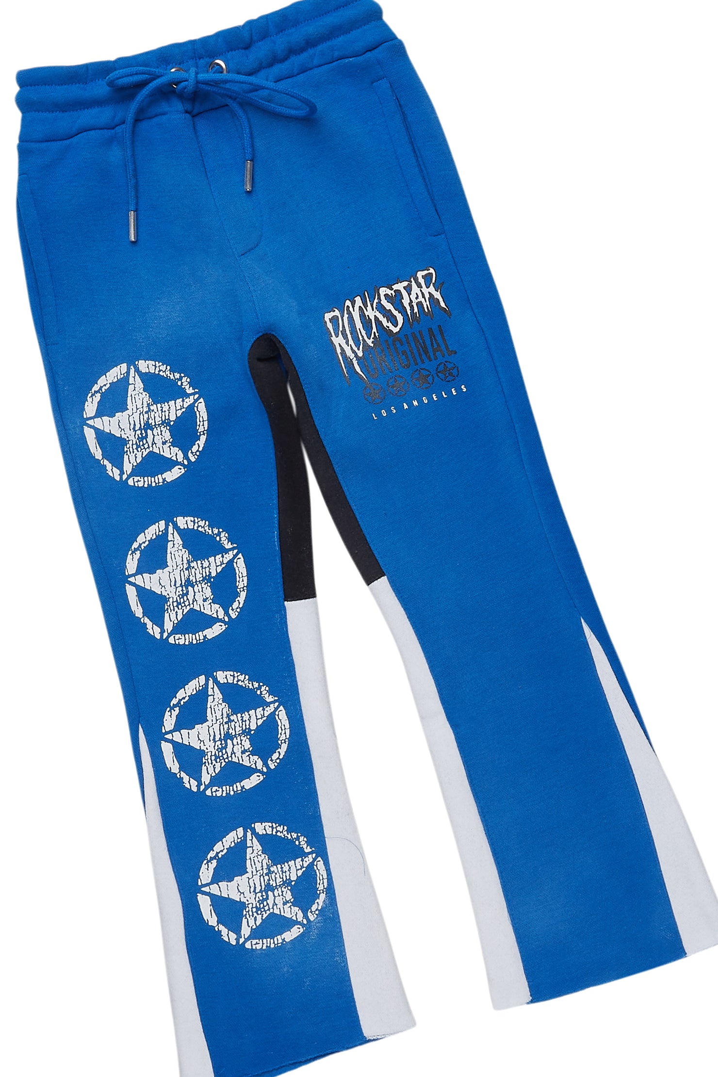 Boys Wizzurd Blue T-Shirt/Stacked Flare Pant Set