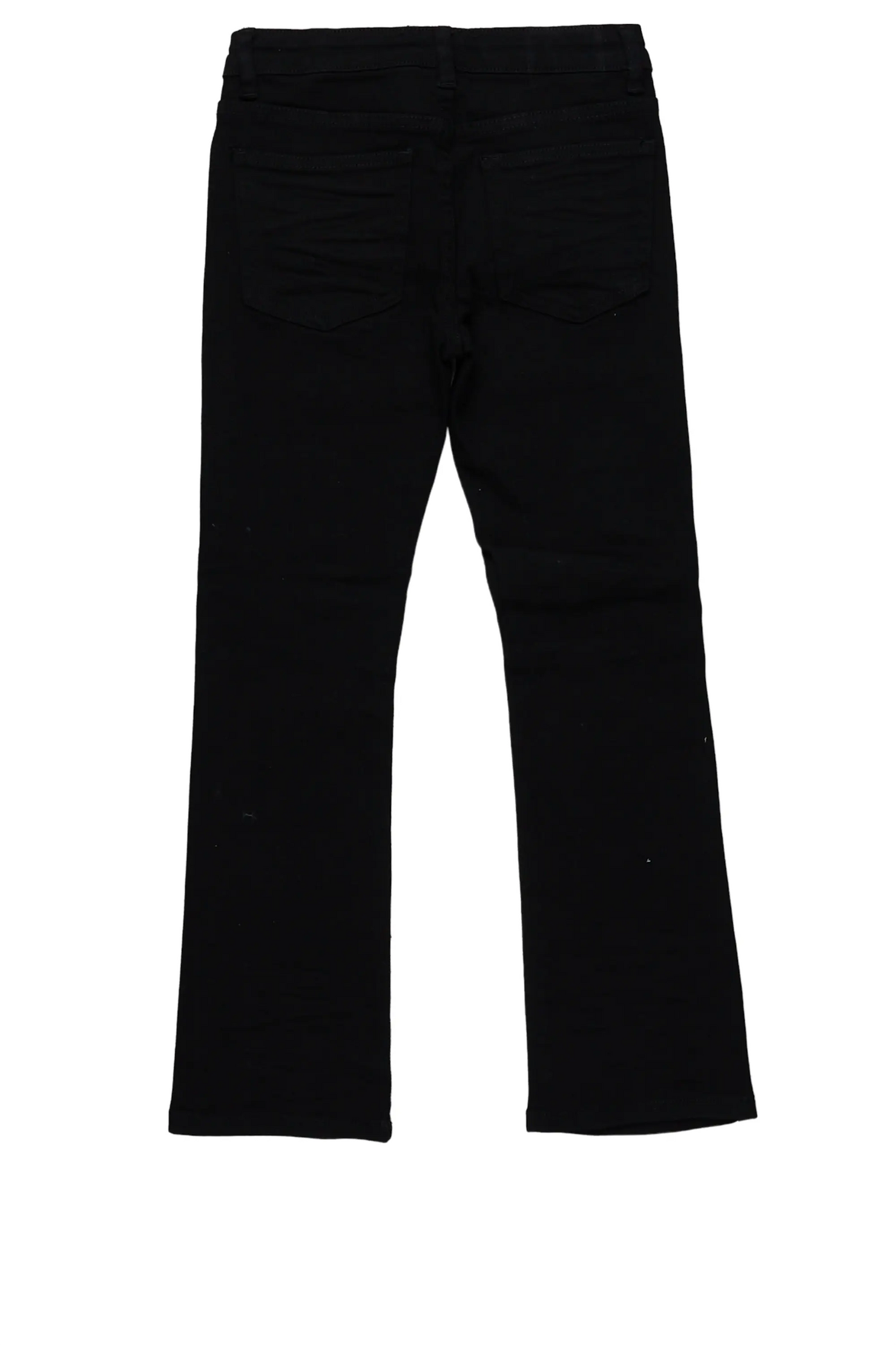 Girls Moho Black Painter Stacked Flare Jean