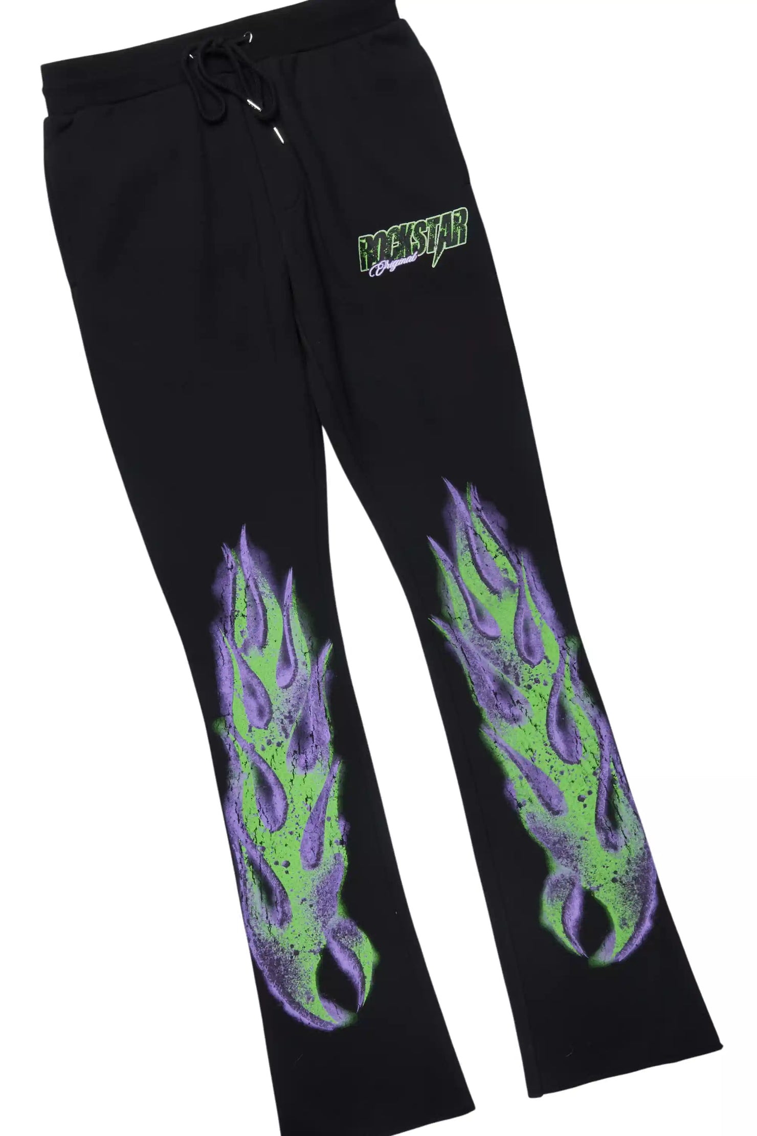 Kruz Black Hoodie/Stacked Pant Track Set