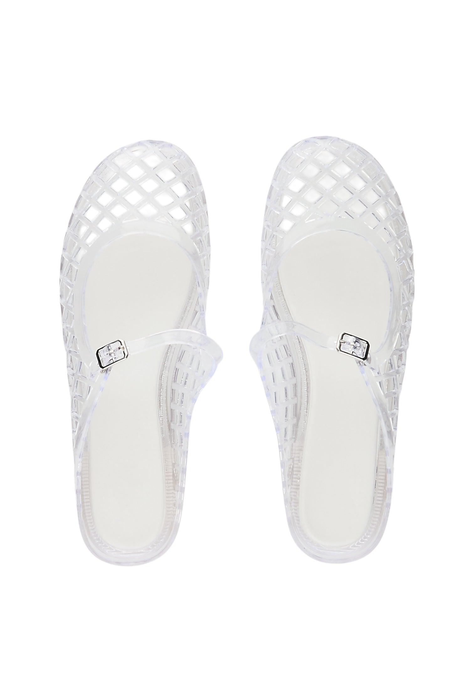 JaQuetta Clear Jelly Mesh Mules