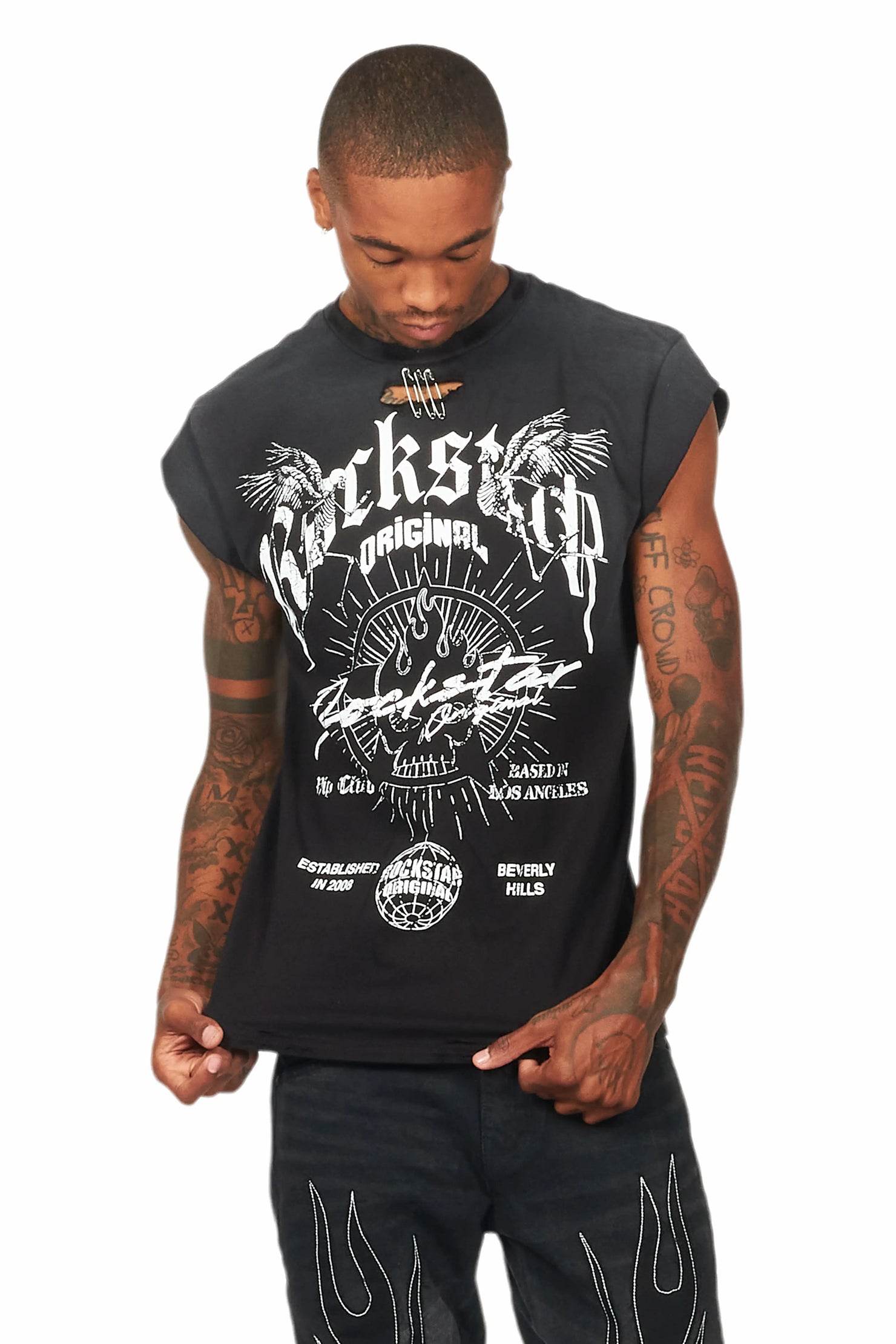 Tylla Black Graphic T-Shirt