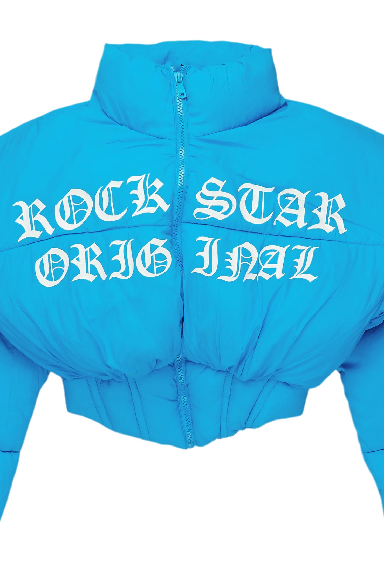 Samaiya Blue Corset Puffer Jacket