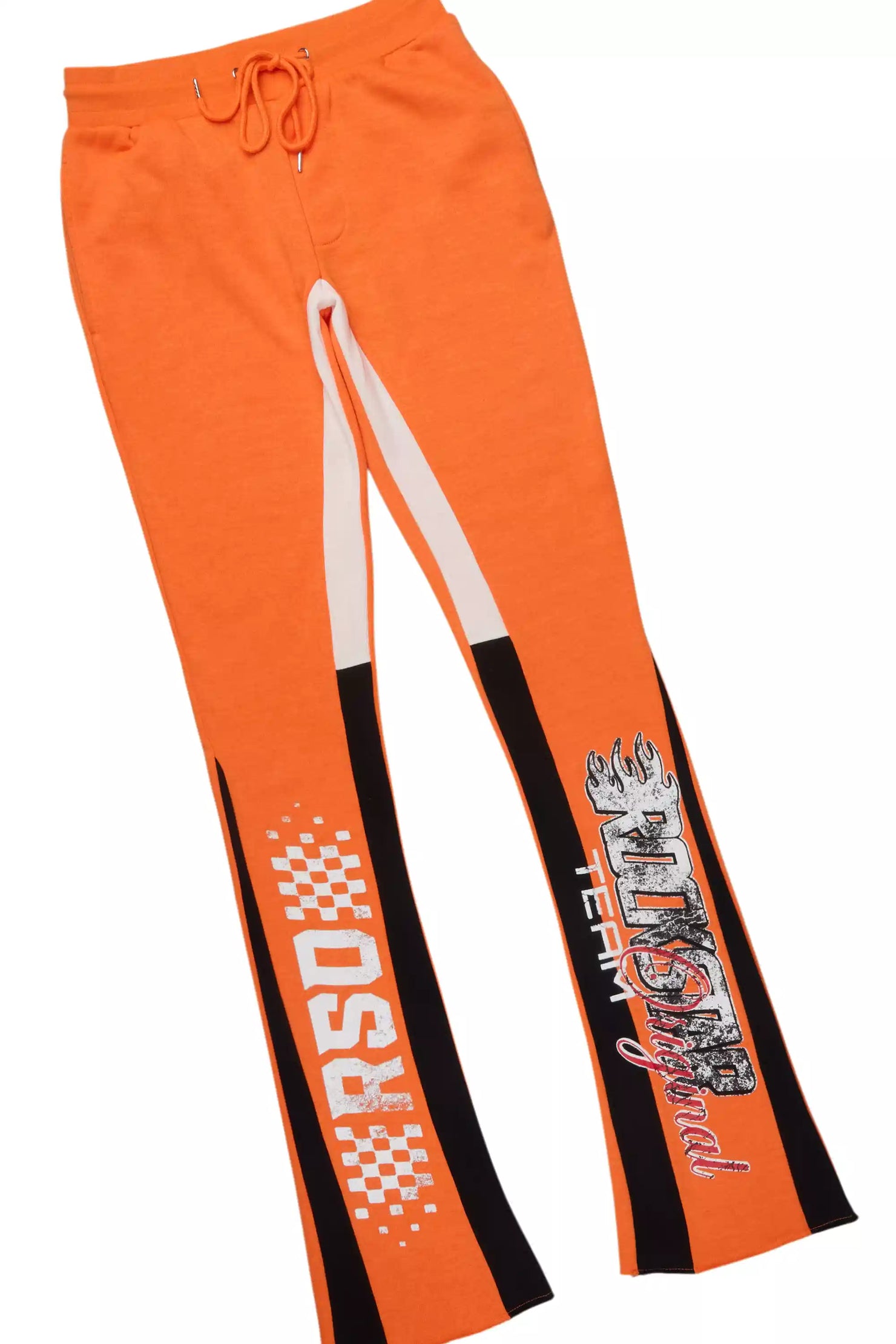 Ryker Orange/Black Hoodie/Stacked Track Pant Set