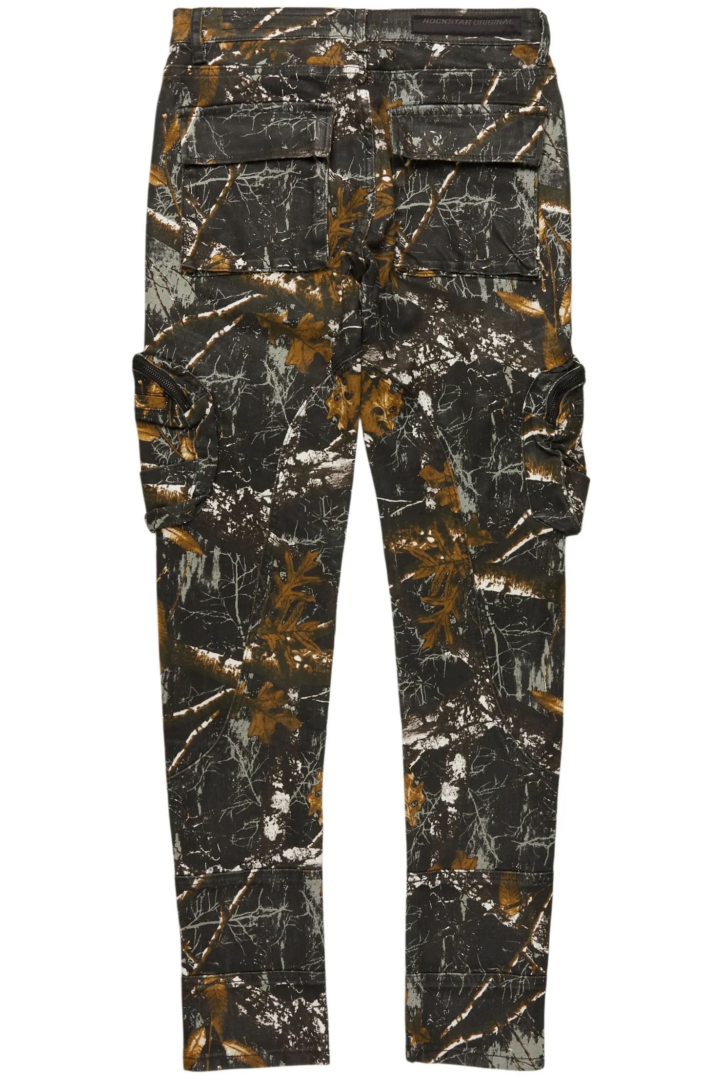 Slvion Black Tree Camo Skinny Fit Jean
