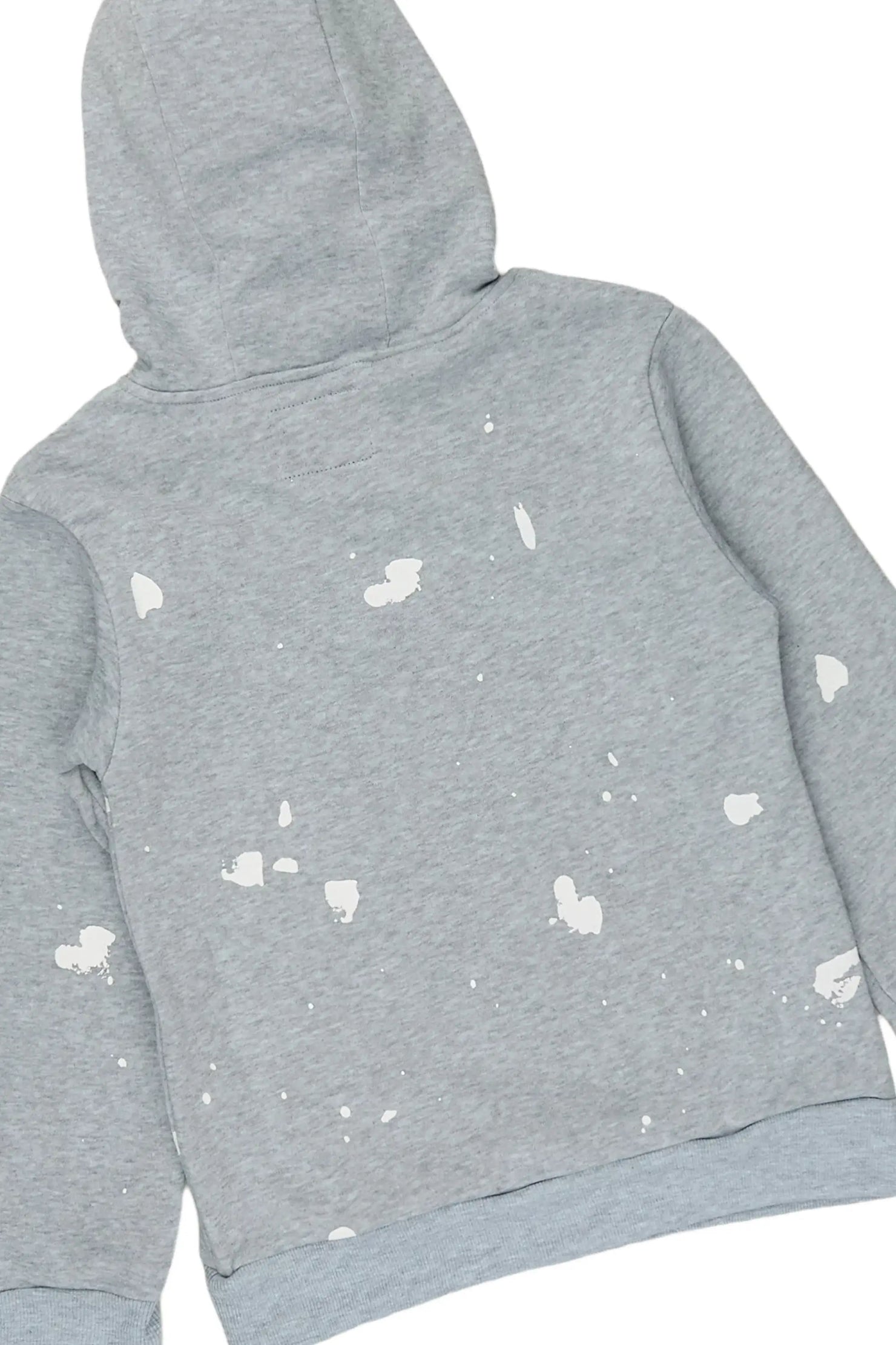 Boys Raffer Heather Grey Hoodie Short Set