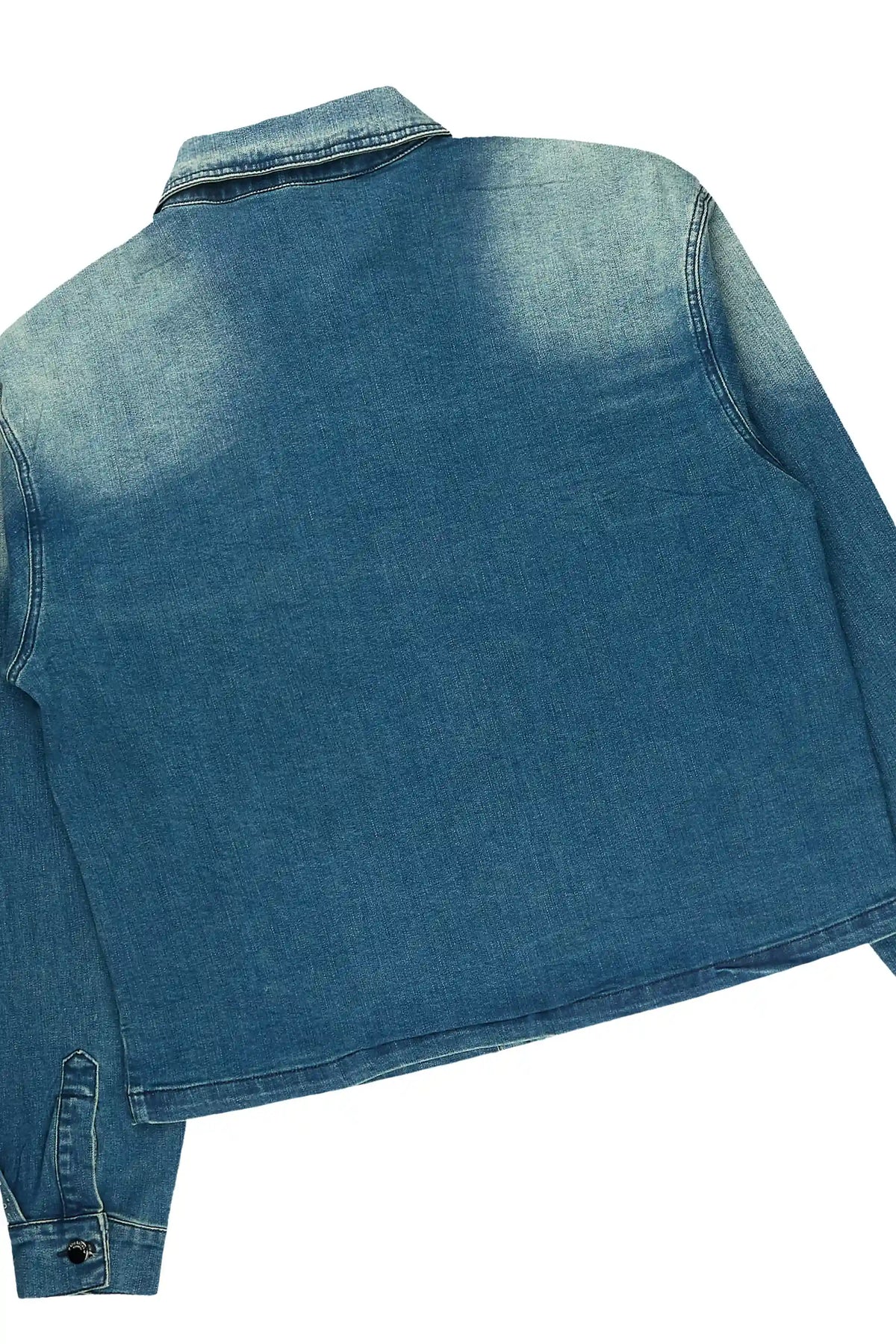 Clemente Blue Rhinestone Button Down Shirt/Jean Set