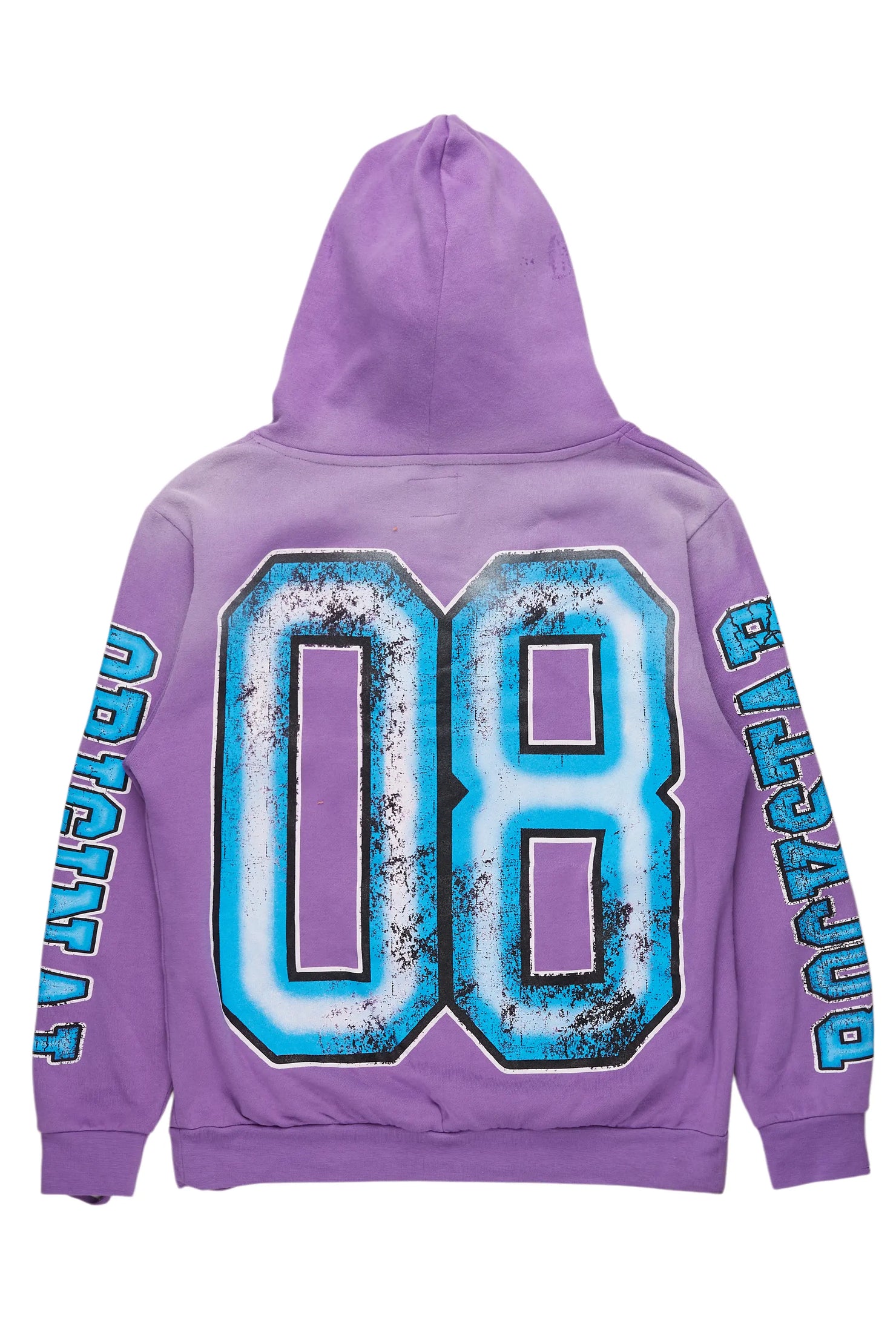Fields Purple Distressed Graphic Hoodie