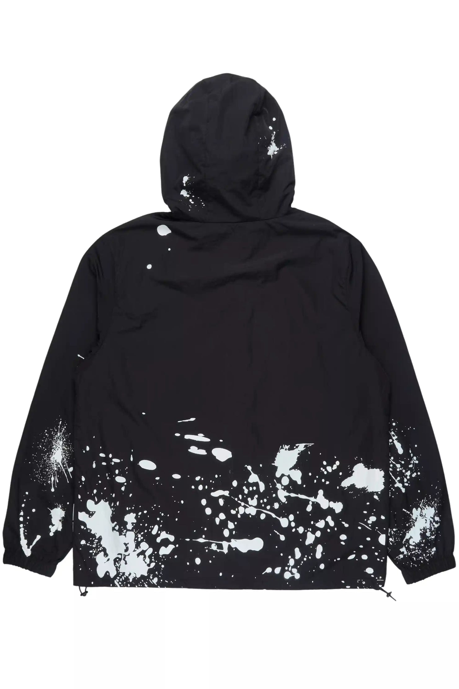 Raffer Black Graphic Windbreaker