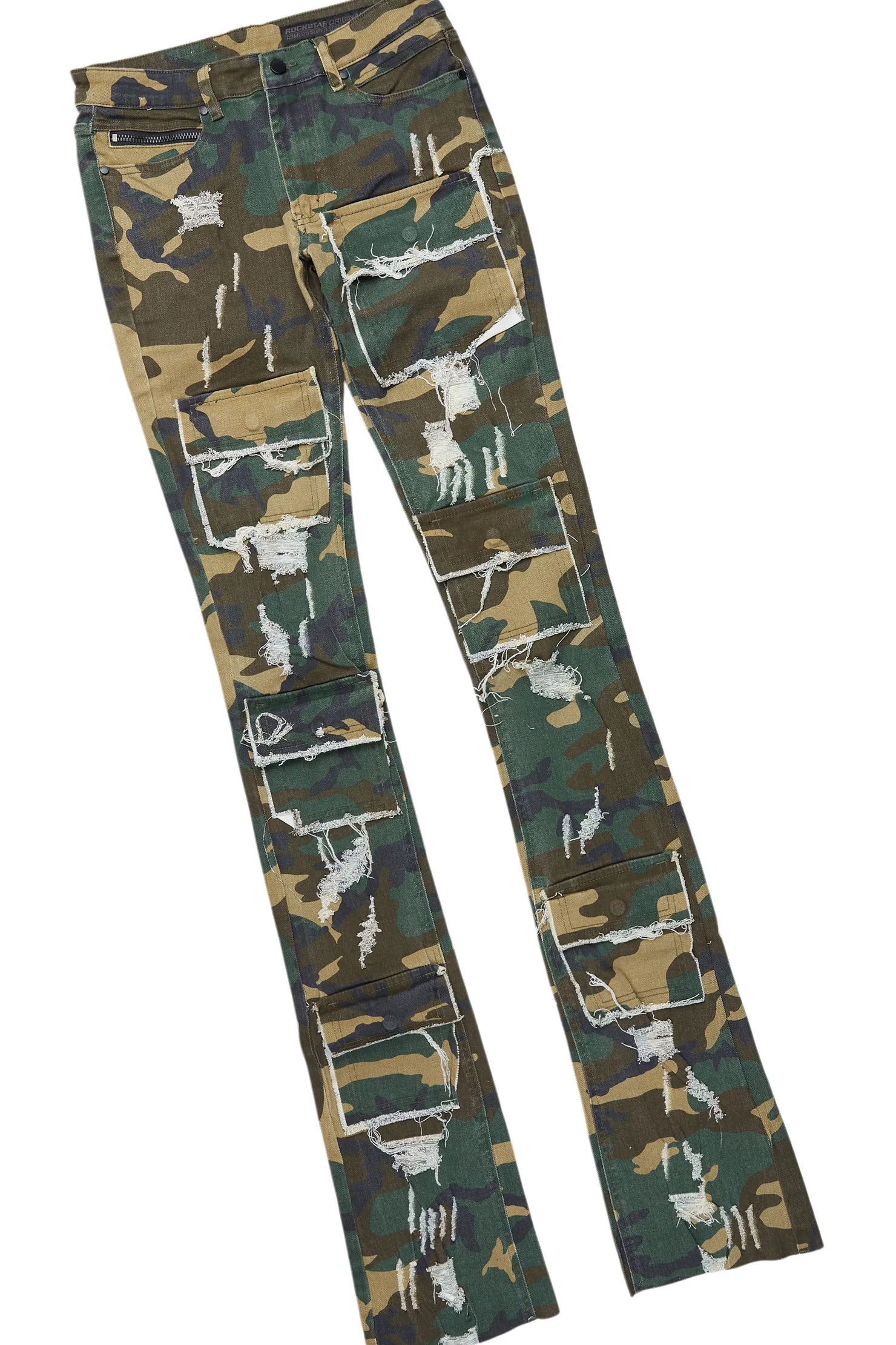 Lake Khaki Hoodie & Petrus Stacked Flare Jean Bundle