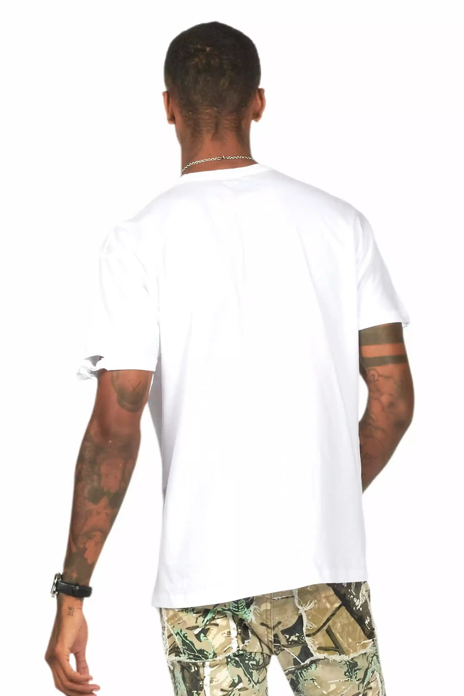 Tarl White Oversized Graphic T-Shirt
