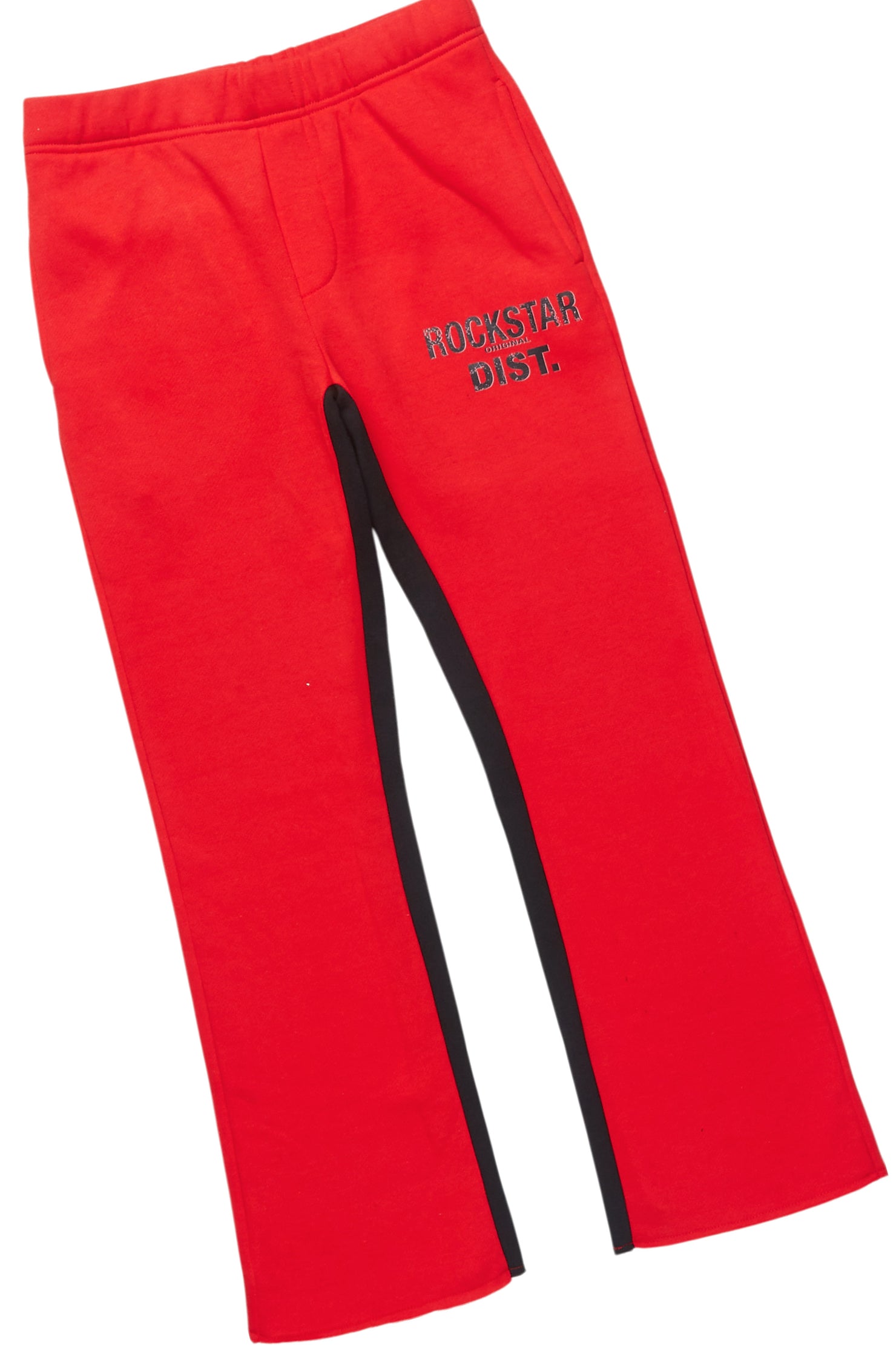 Boys Frasco Black/Red T-Shirt/Baggy Stacked Pant Set