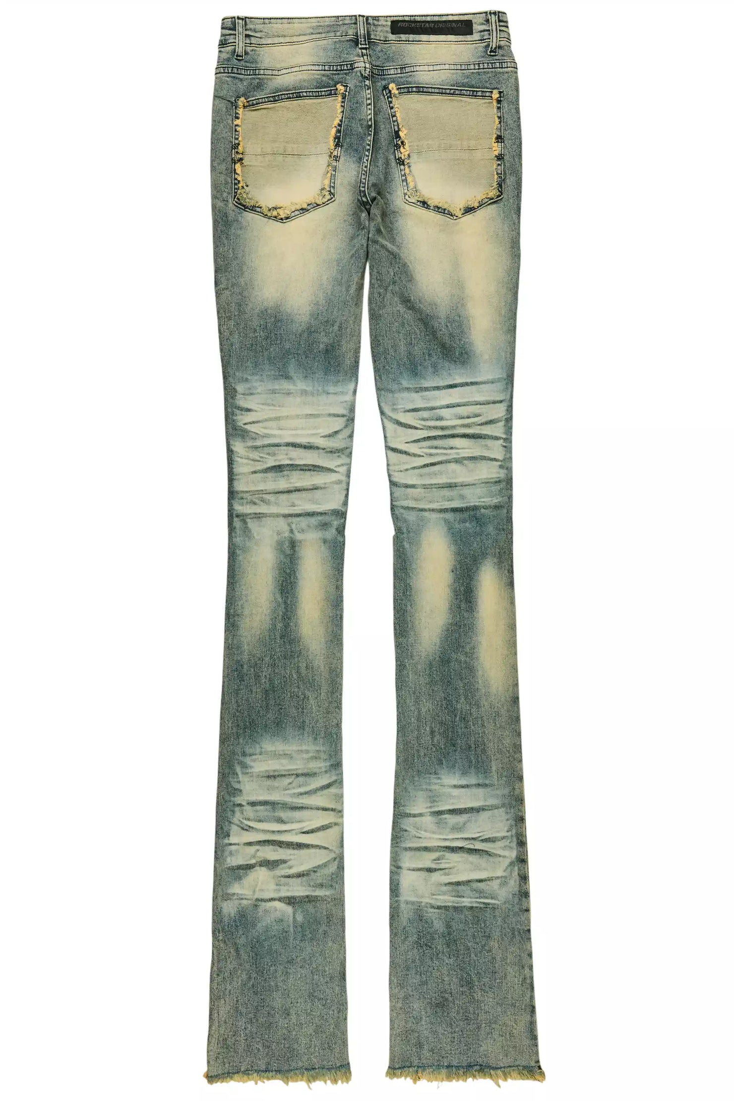 Petrus Tint Blue Super Stacked Flare Jean