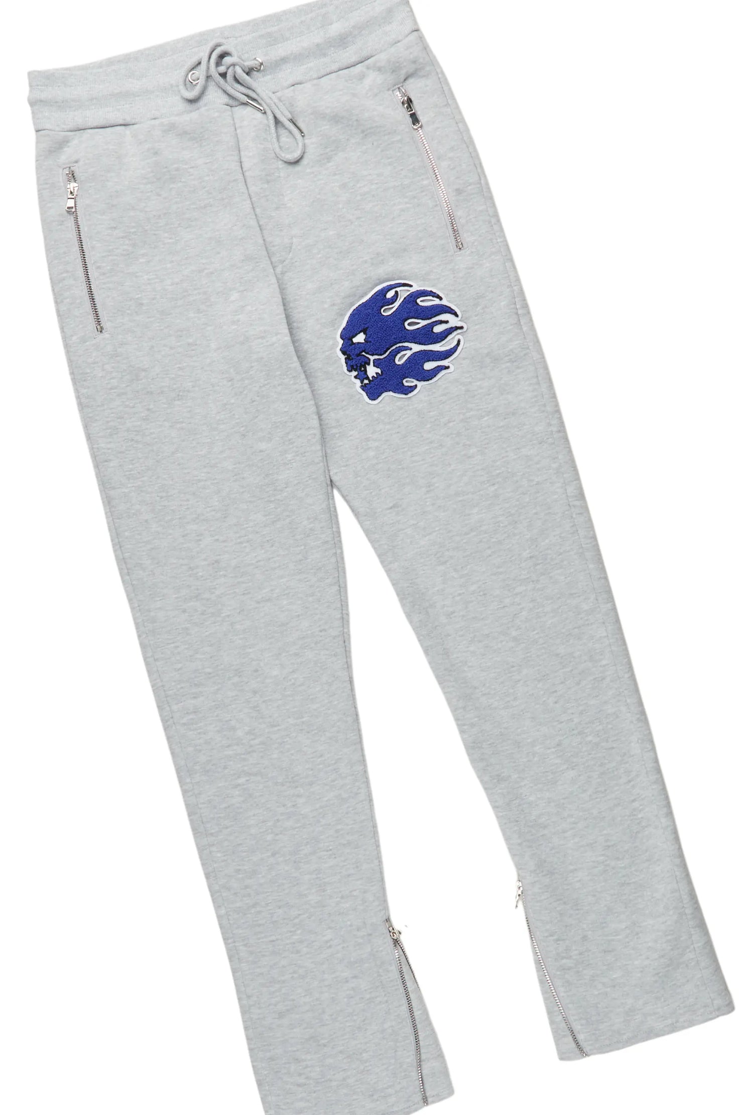 Lynden Heather Grey Slim Fit Track Set