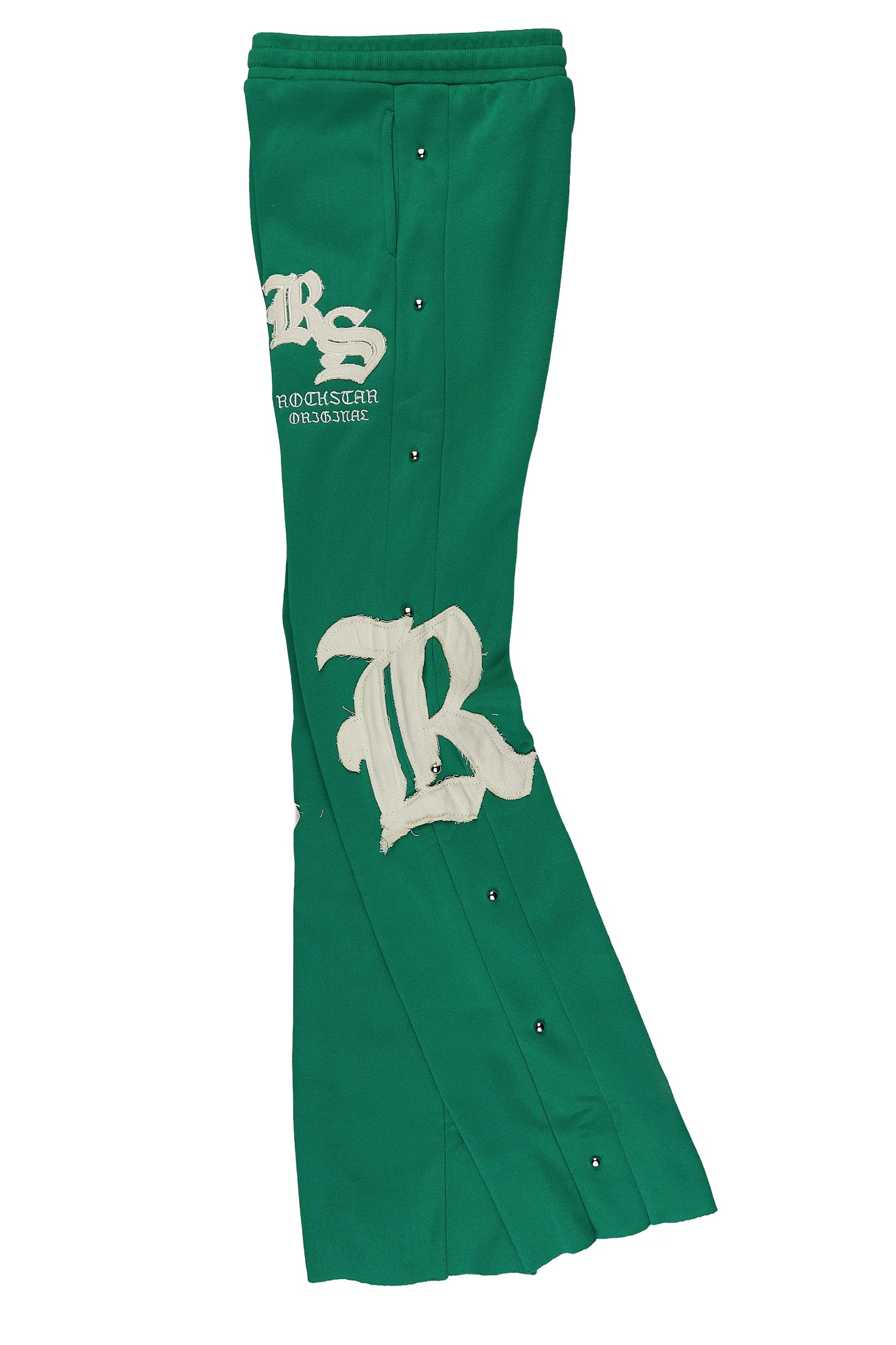 Boys Shire Green/Cream Stacked Flare Pant