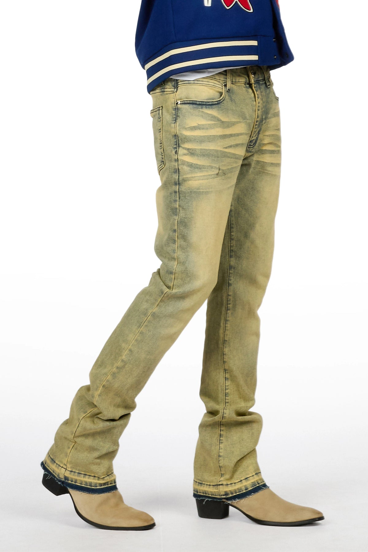 Curley Tint Blue Stacked Jean
