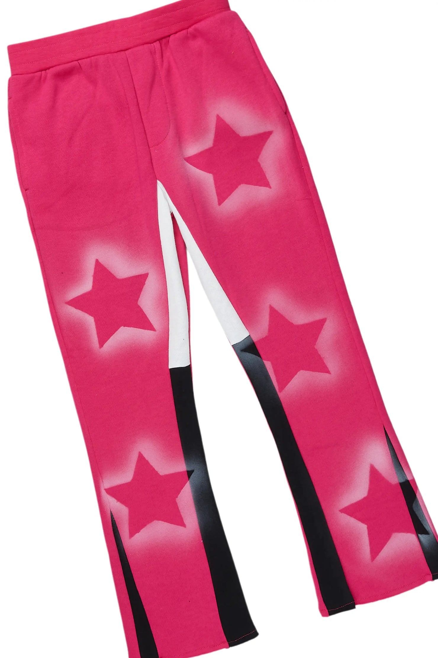 Girls Sophie Fuchsia Stacked Pant Set