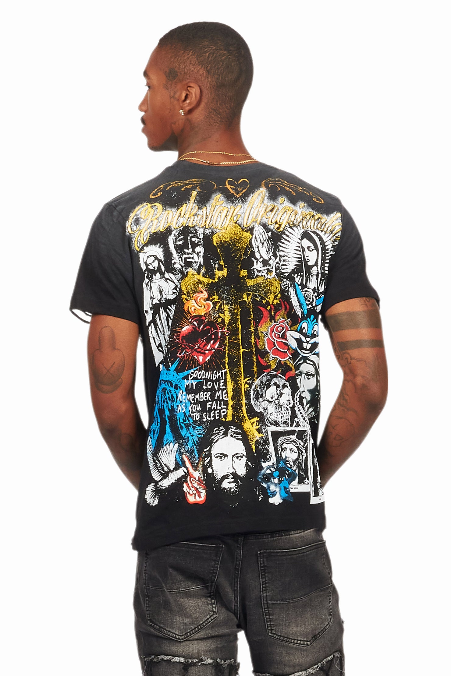 Axion Black Graphic T-Shirt