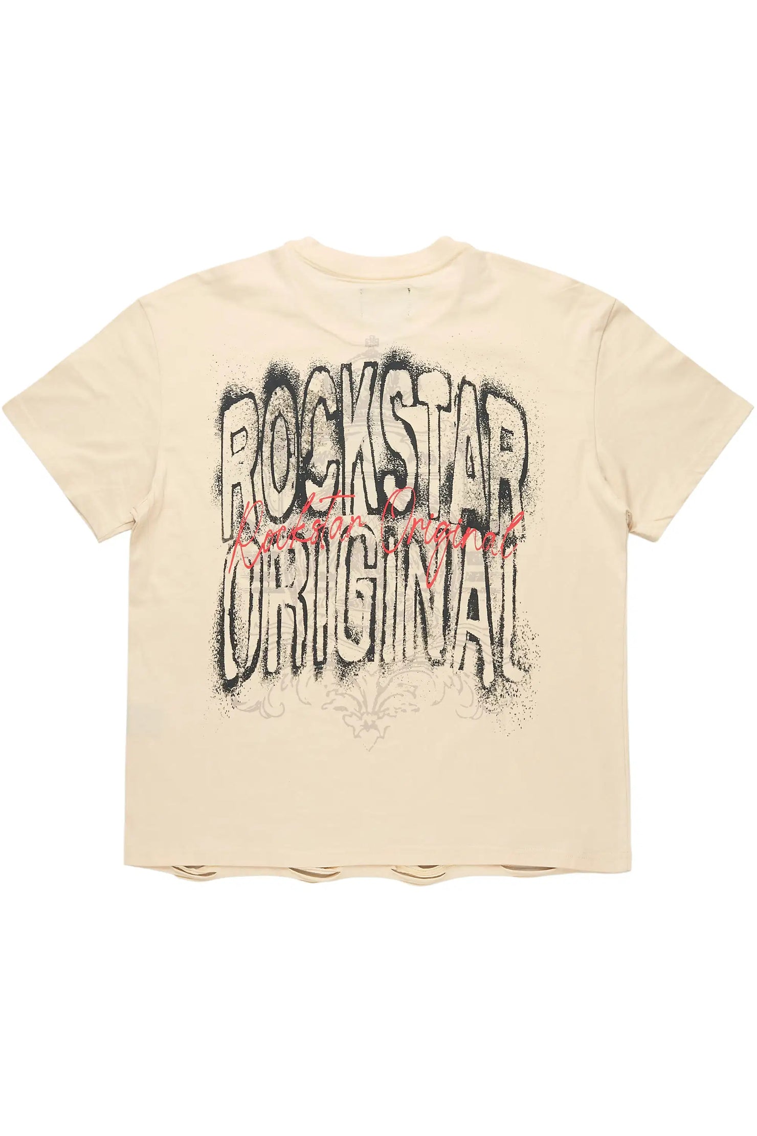 Irix Beige Oversized Graphic T-Shirt