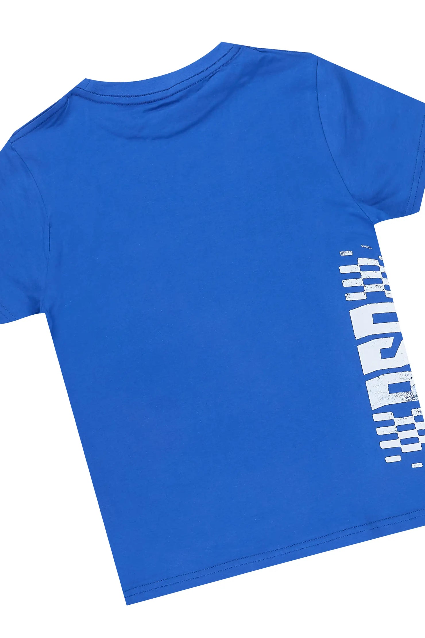 Boys Flash Royal Blue T-Shirt Stacked Pant Set