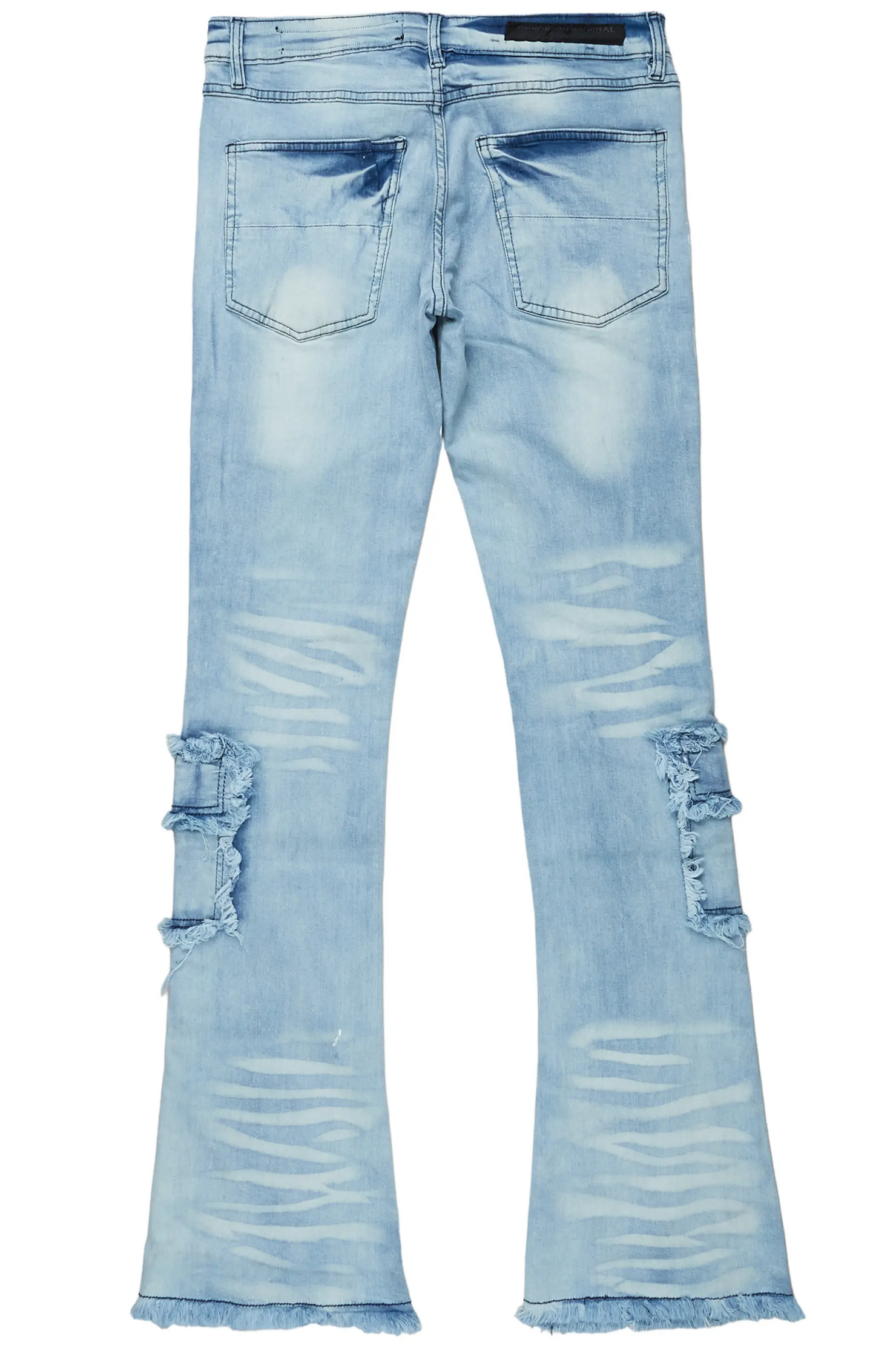 Velan Blue Painter Stacked Flare Jean