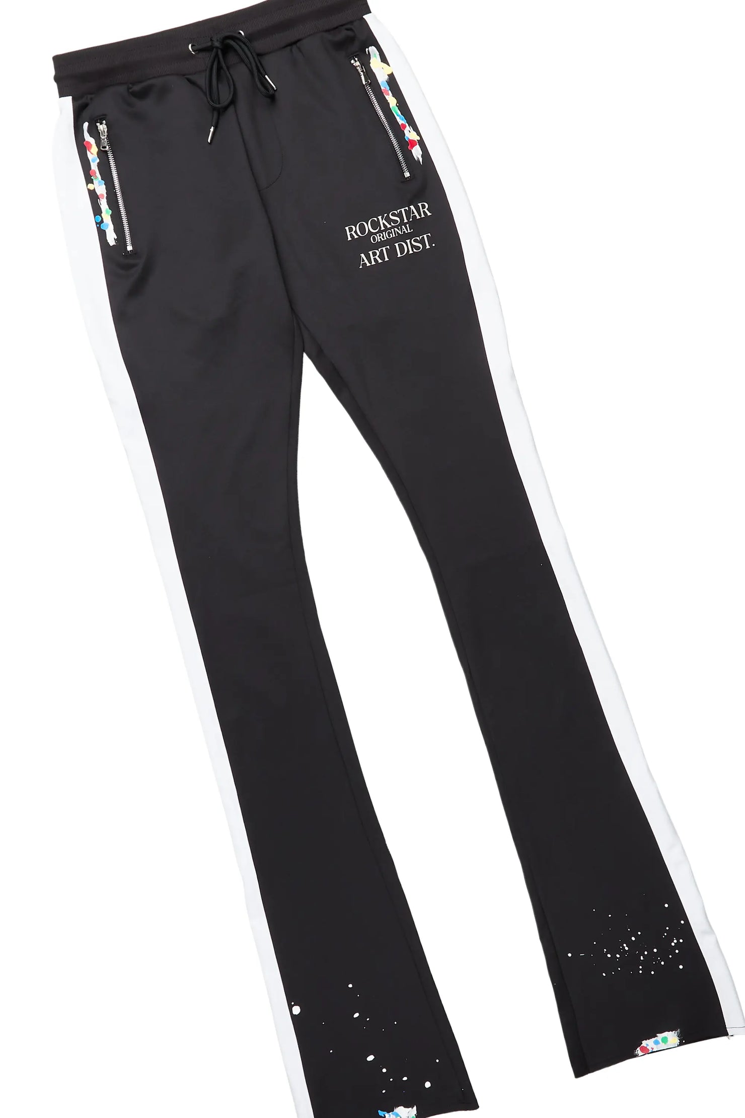 Mumford Black Super Stacked Pant Set