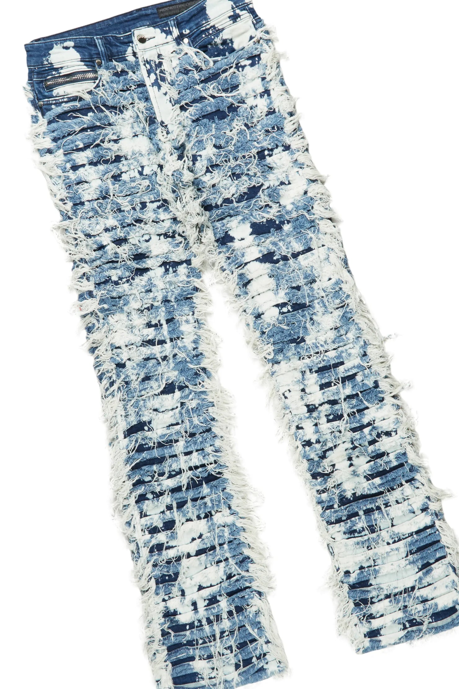 Kantin Steel Blue T-Shirt & Bossko Stacked Flare Jean Bundle