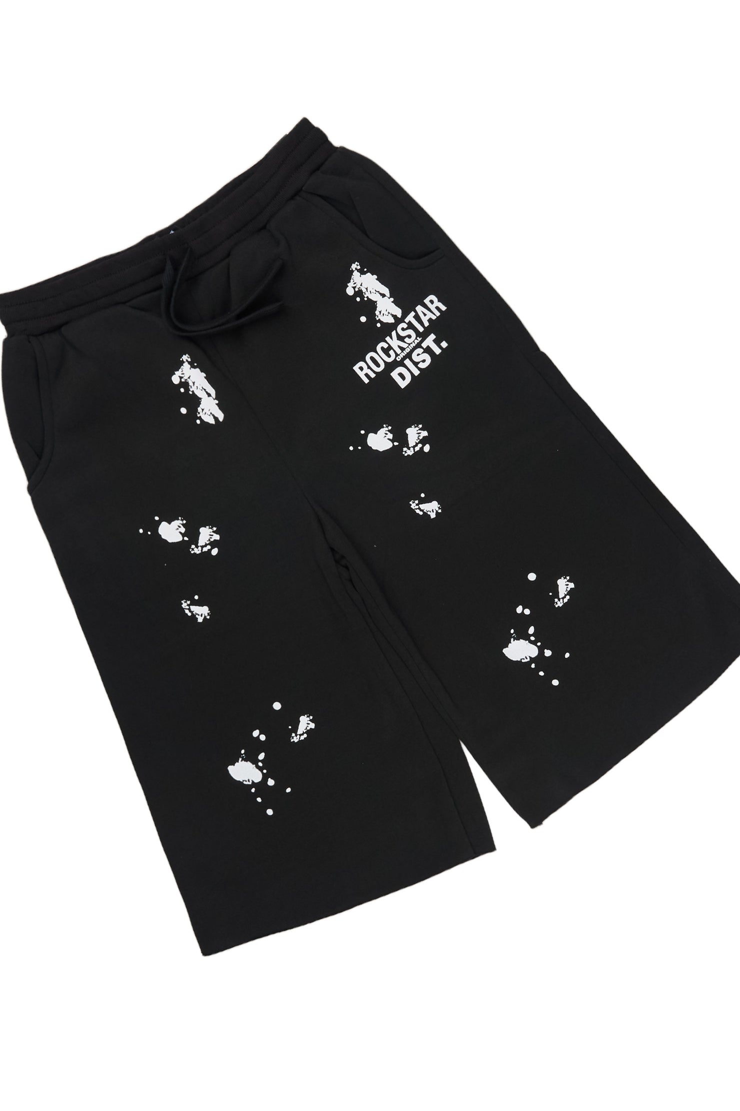 Boys Raffer White/Black T-Shirt Jort Set