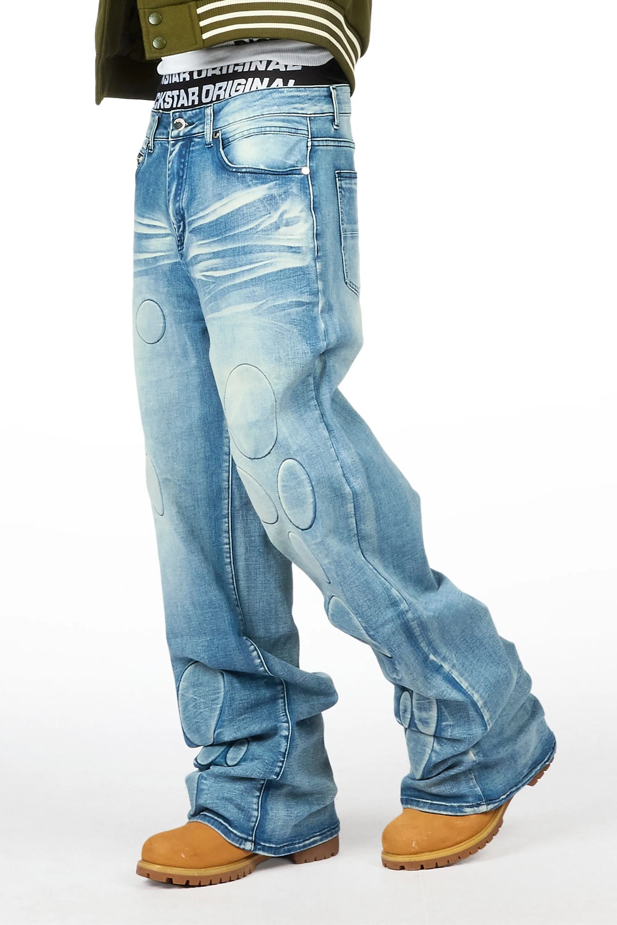 Ovol Blue Baggy Fit Jean