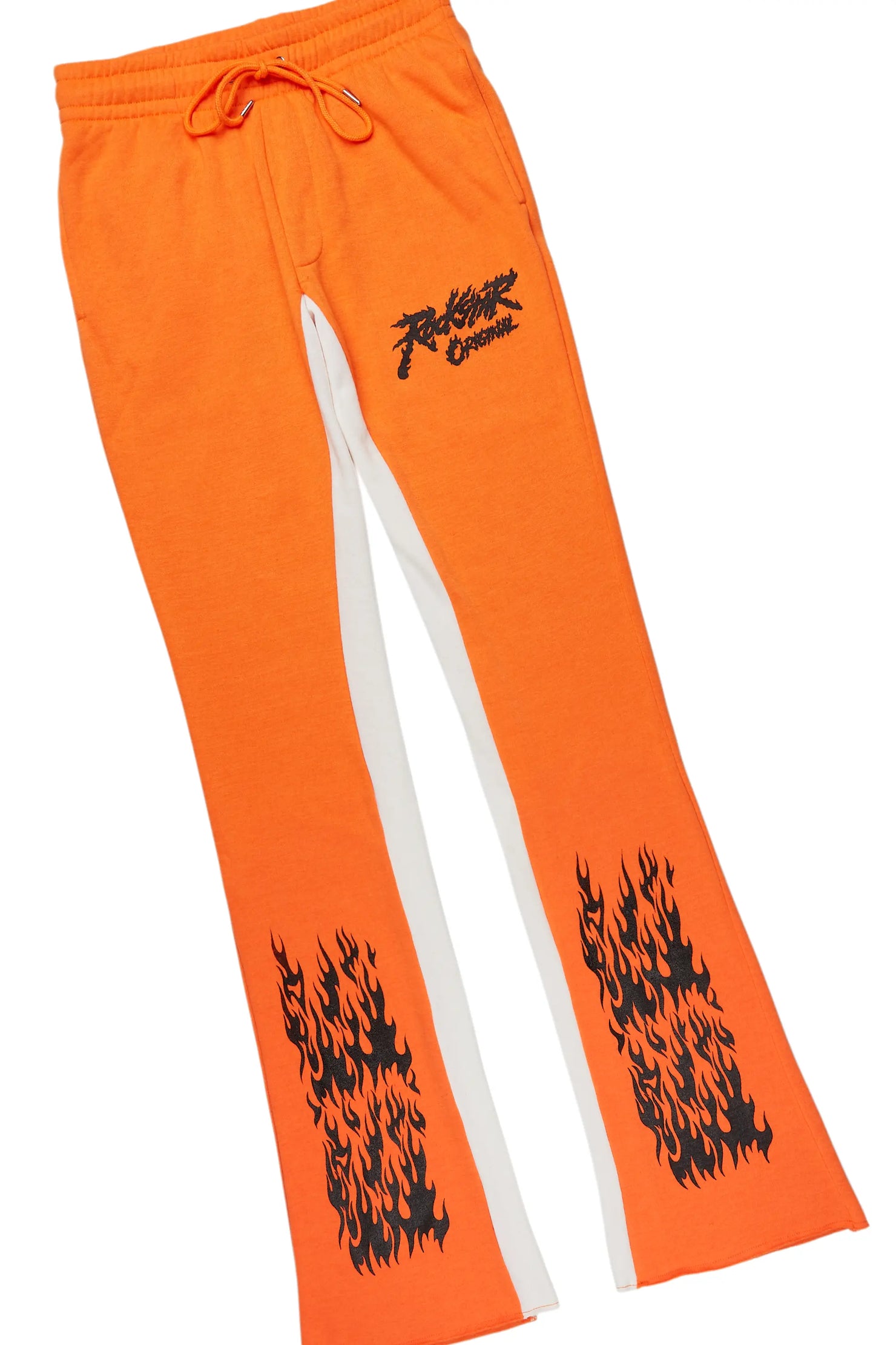 Bubble Orange/Black Hoodie/Baggy Fit Pant Set