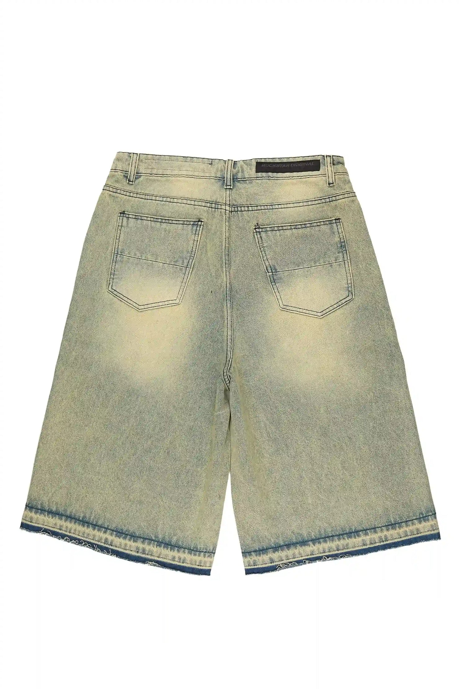 Olivier Tint Blue Patch Rhinestone Jort