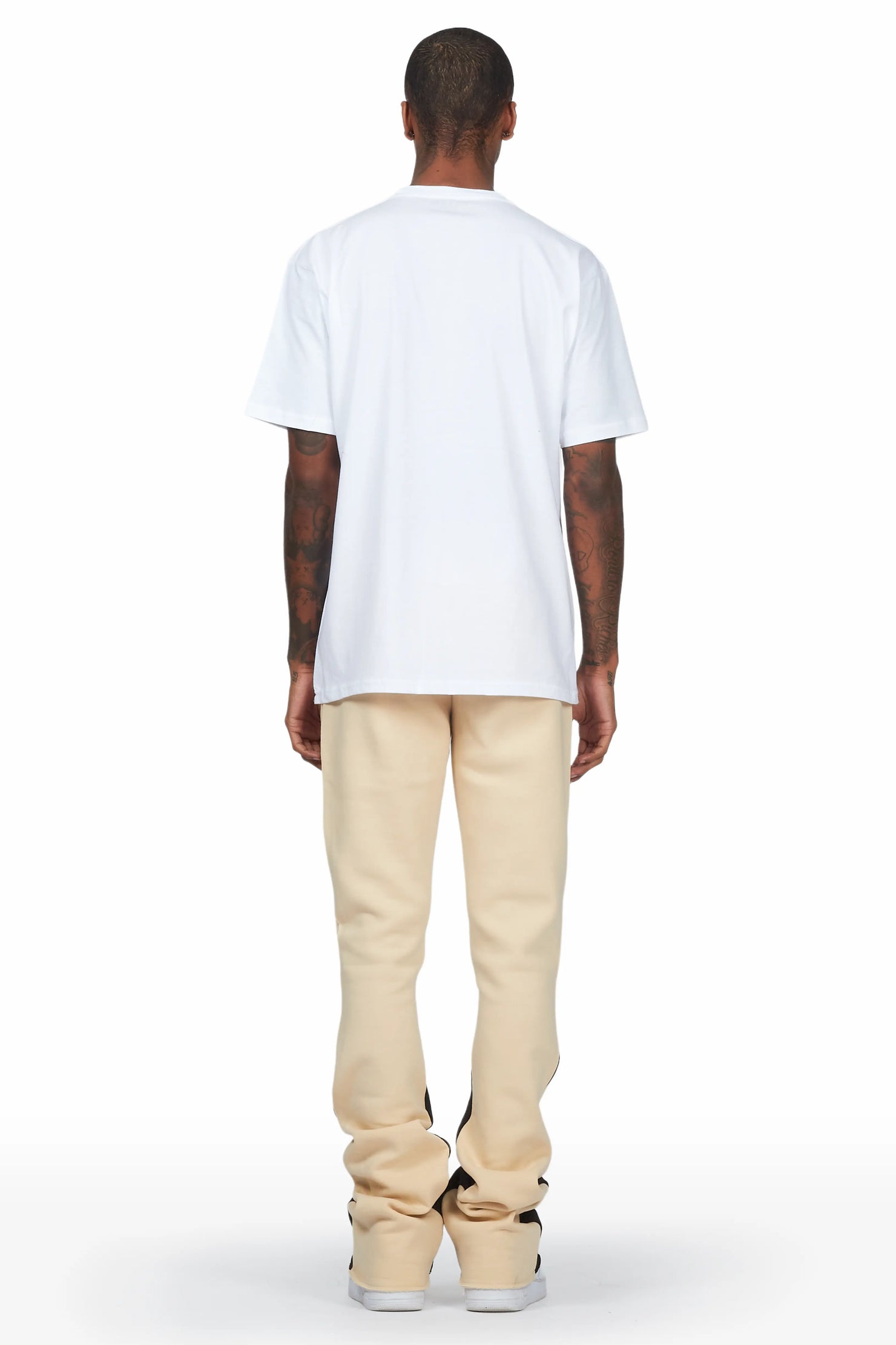 Draven White/Beige T-Shirt Stacked Flare Trackset