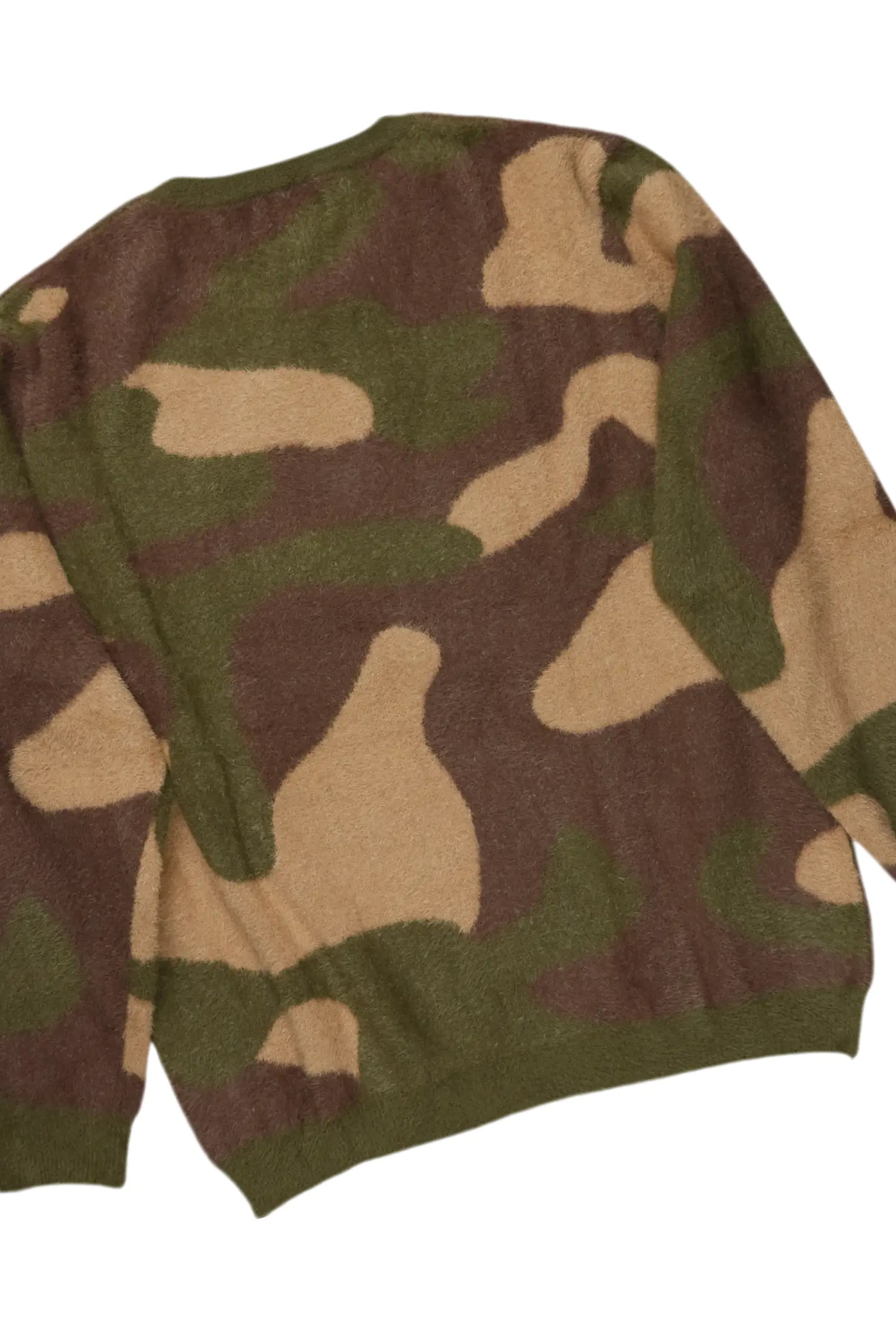 Boys Cavel Camo Knit Sweater/Stacked Flare Jean Set