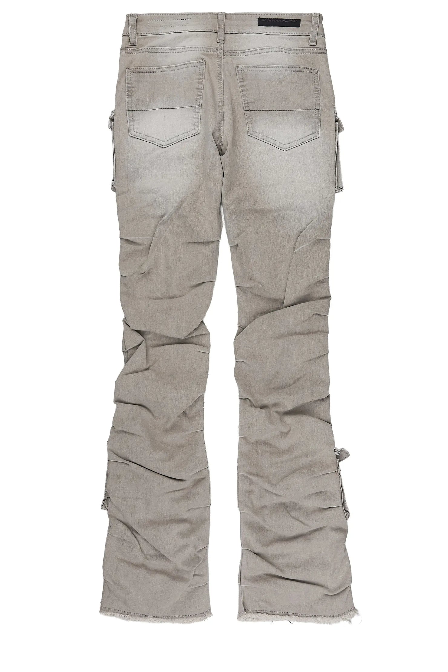 Boys Gentry Grey Stacked Flare Jean