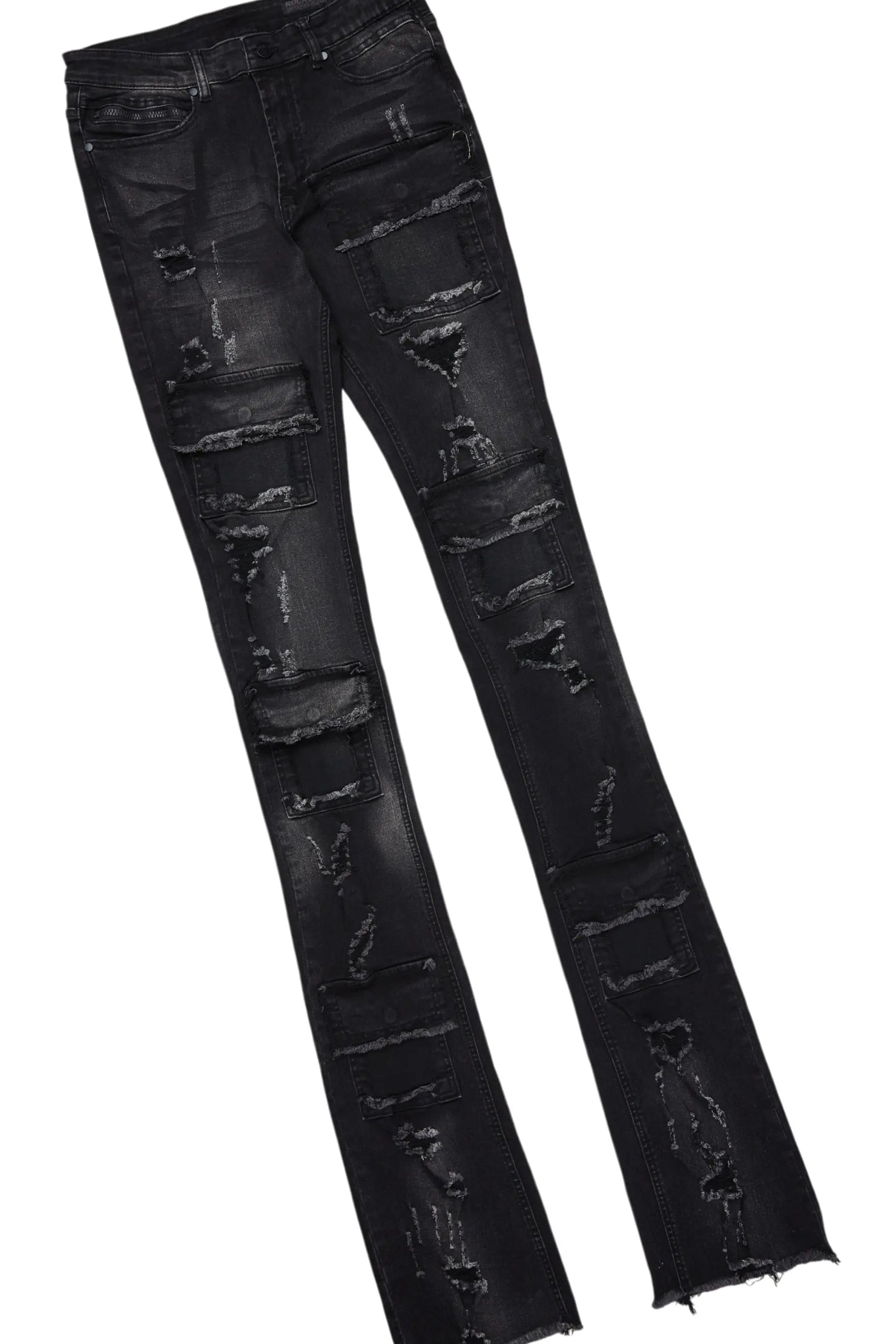 Amina Black Hoodie & Pooja Super Stacked Flare Jean Bundle