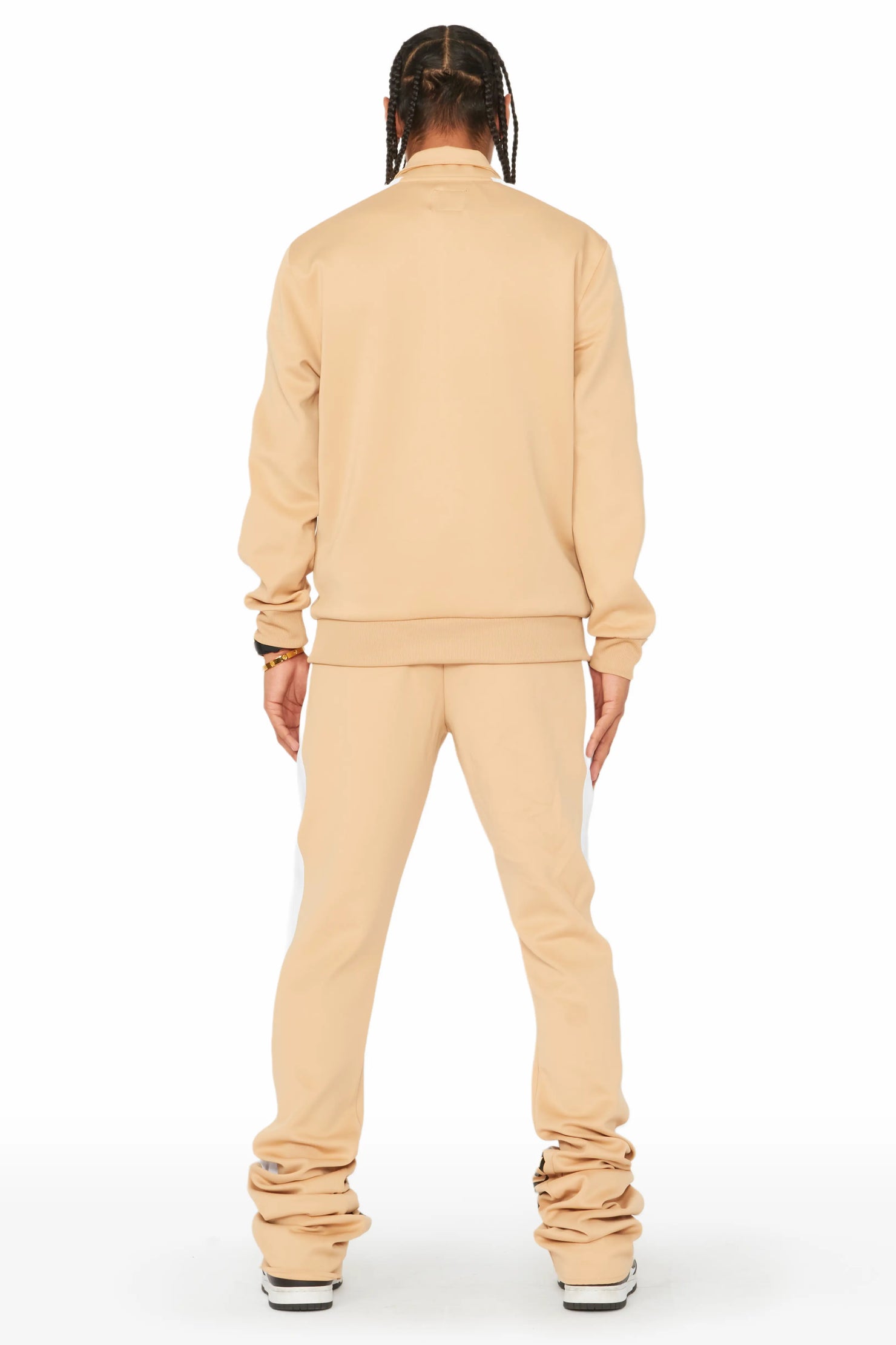 Callie Beige Tricot Super Stacked Track Set