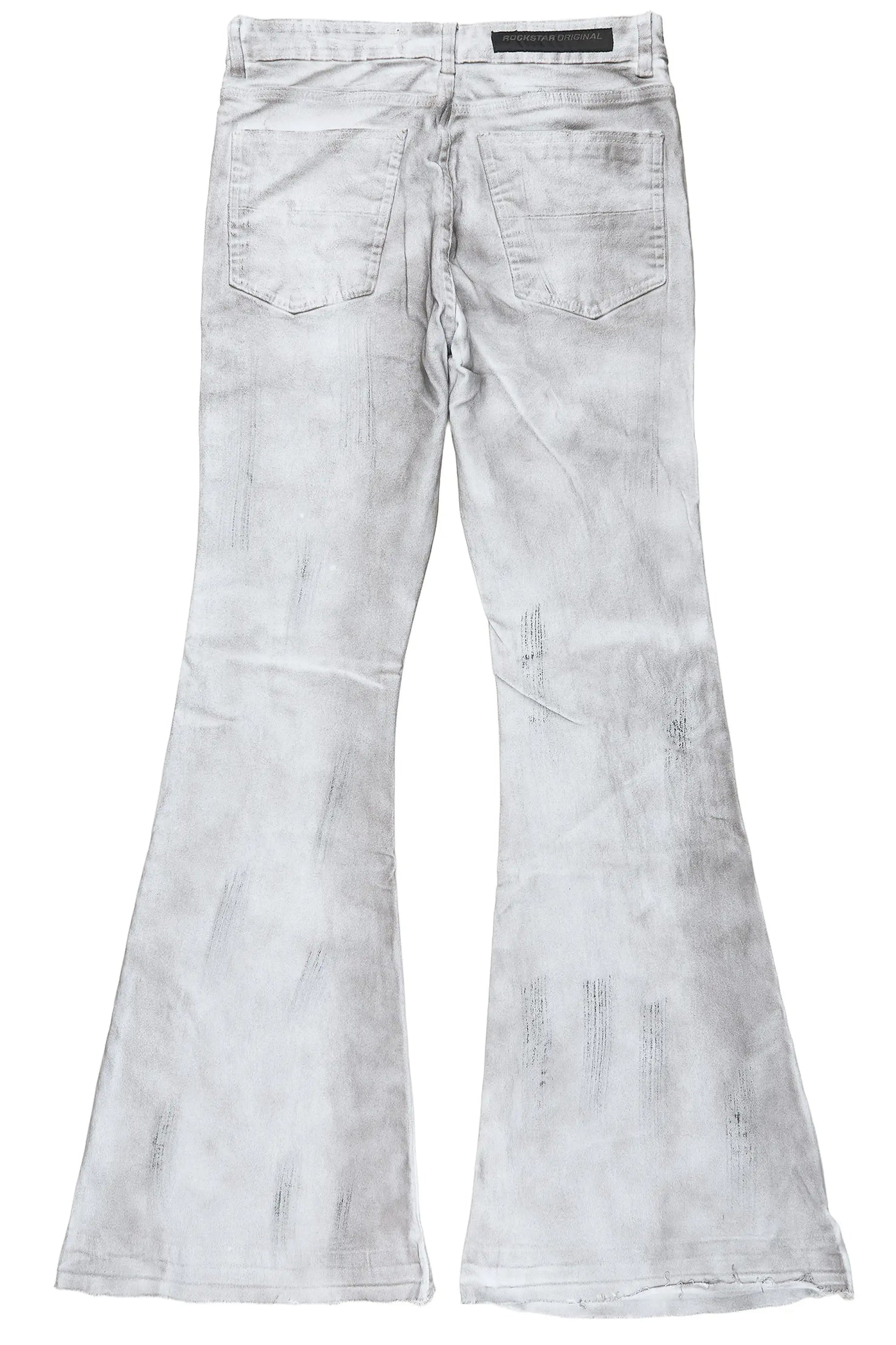 Vane Dirty White Stacked Super Flare Jean