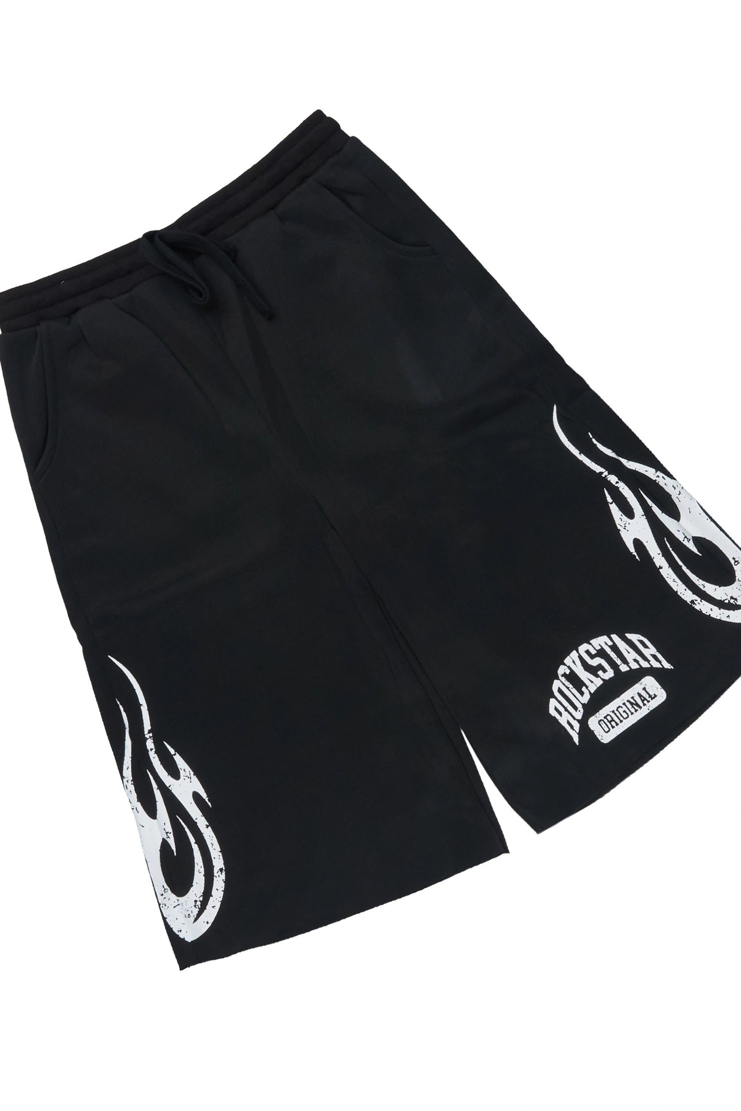 Boys Member Black Oversized T-Shirt/Short Set