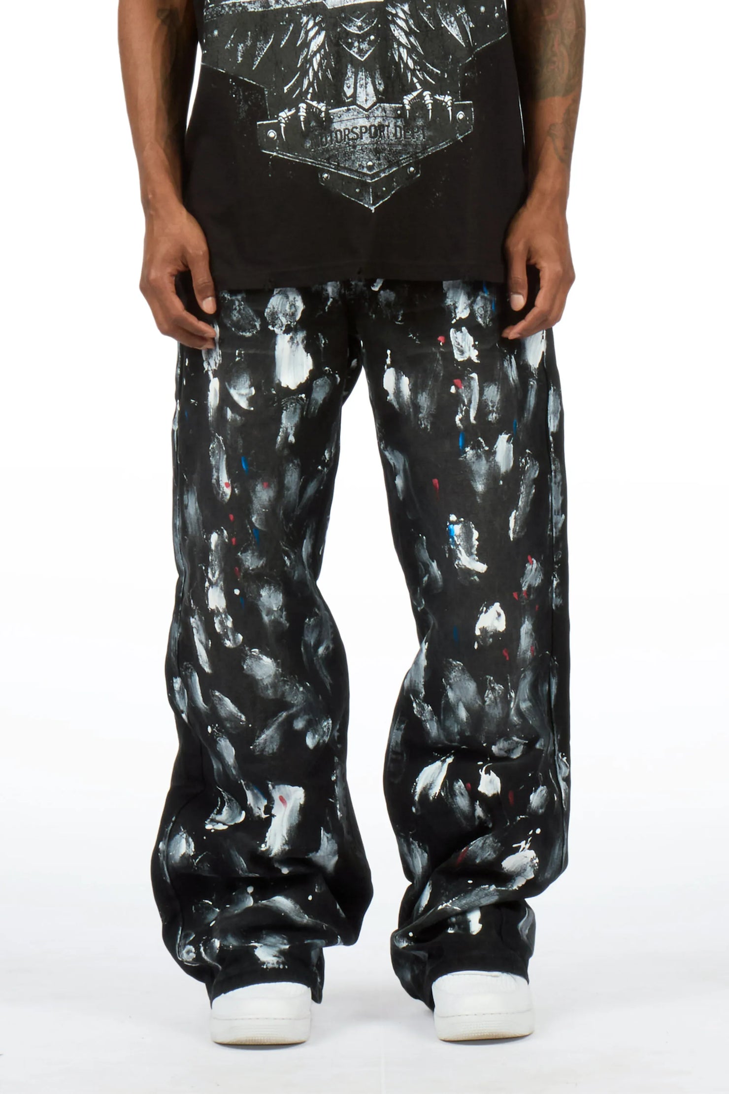 Novi Black Painter Baggy Fit Jean
